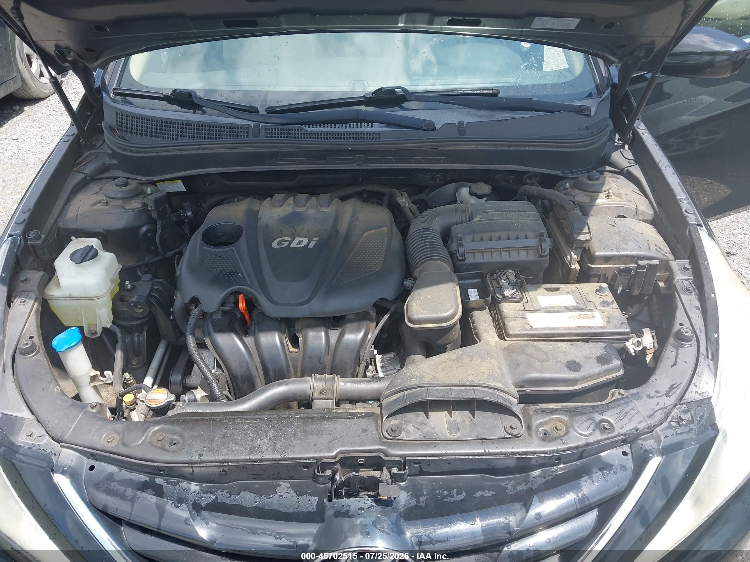 2011 Hyundai Sonata Gls Black vin: 5NPEB4AC6BH202301