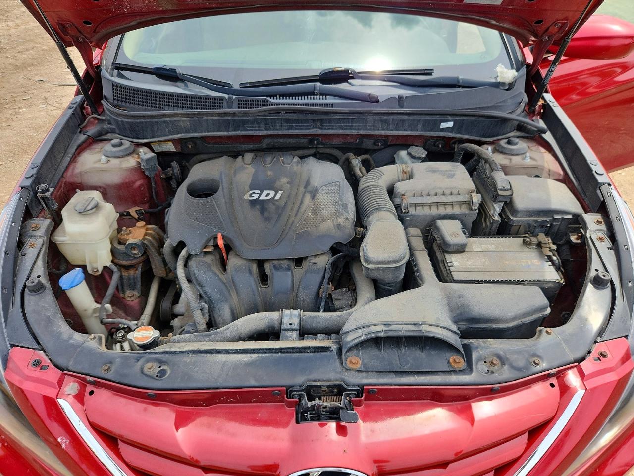 2011 Hyundai Sonata Gls Red vin: 5NPEB4AC6BH228526