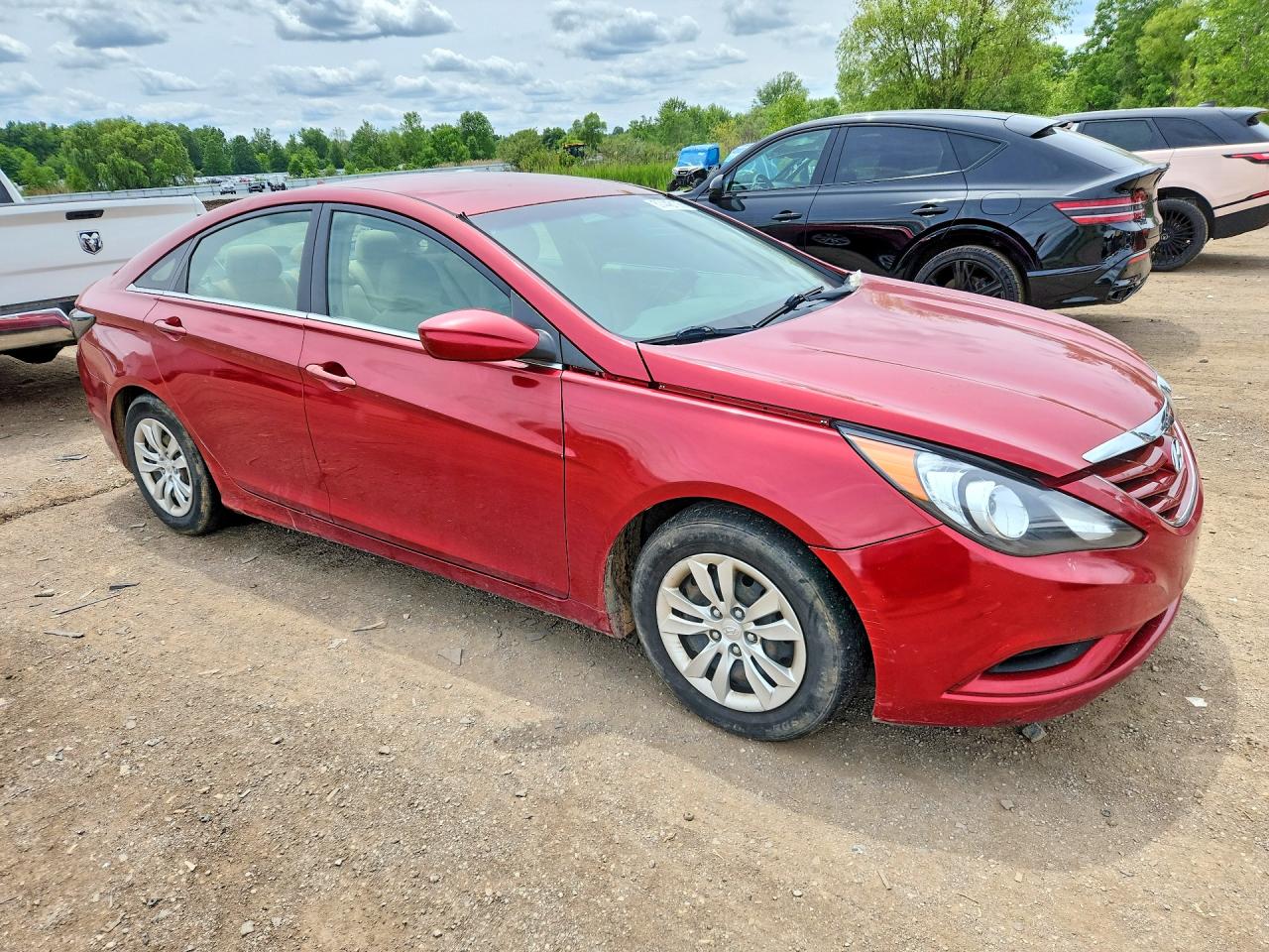 2011 Hyundai Sonata Gls Red vin: 5NPEB4AC6BH228526