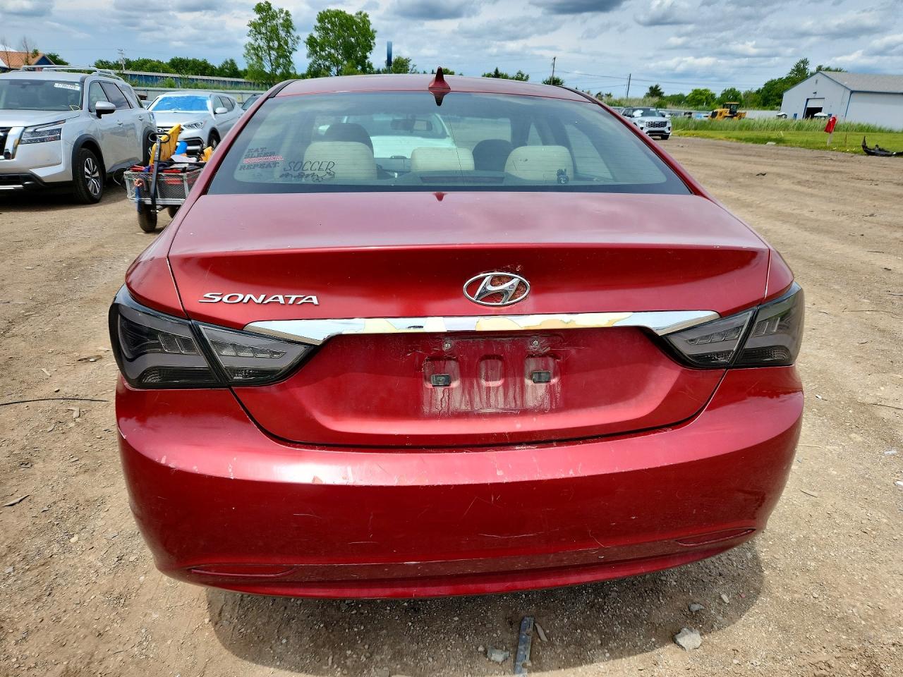 2011 Hyundai Sonata Gls Red vin: 5NPEB4AC6BH228526