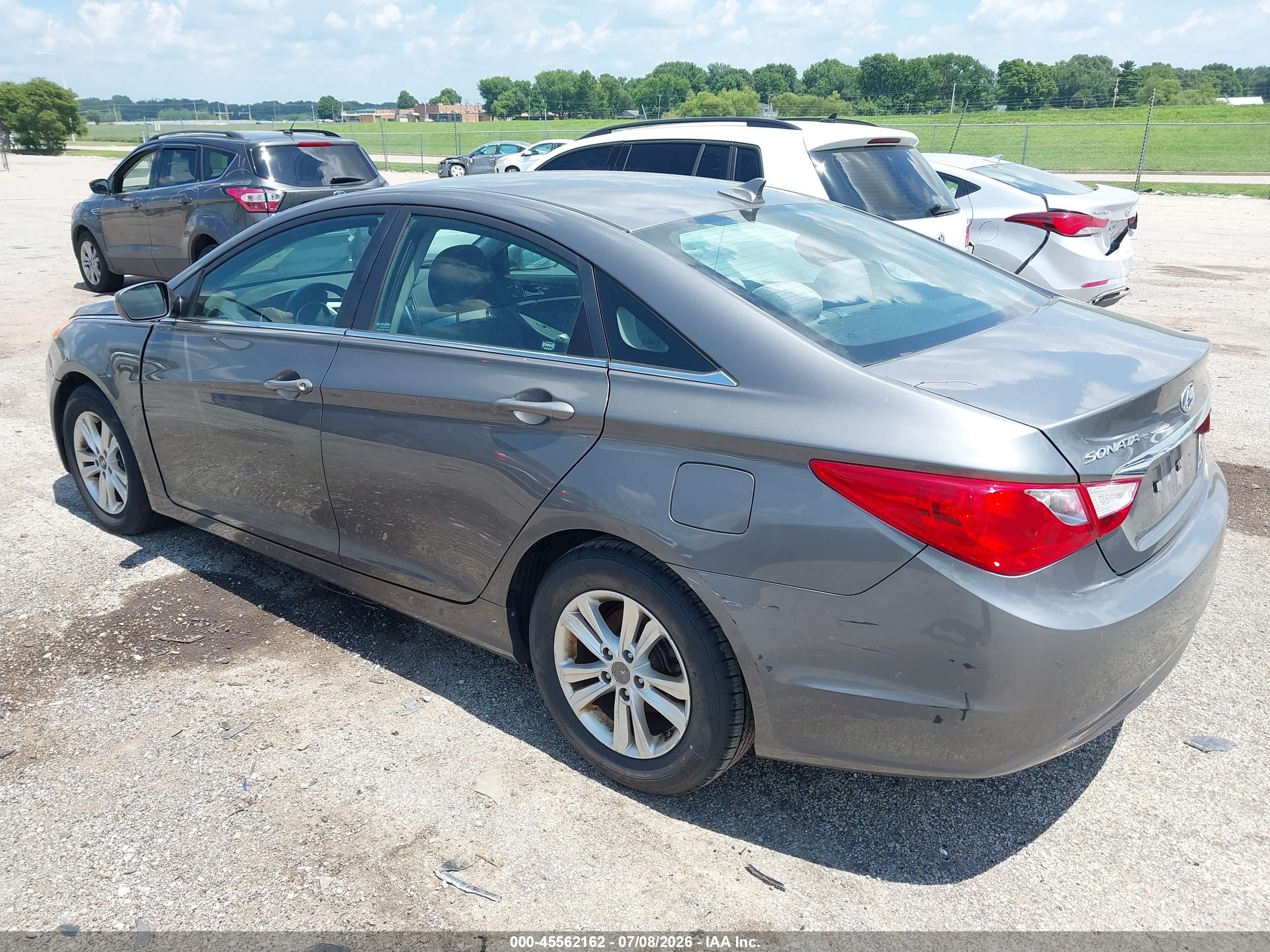 2011 Hyundai Sonata Gls Gray vin: 5NPEB4AC6BH232785