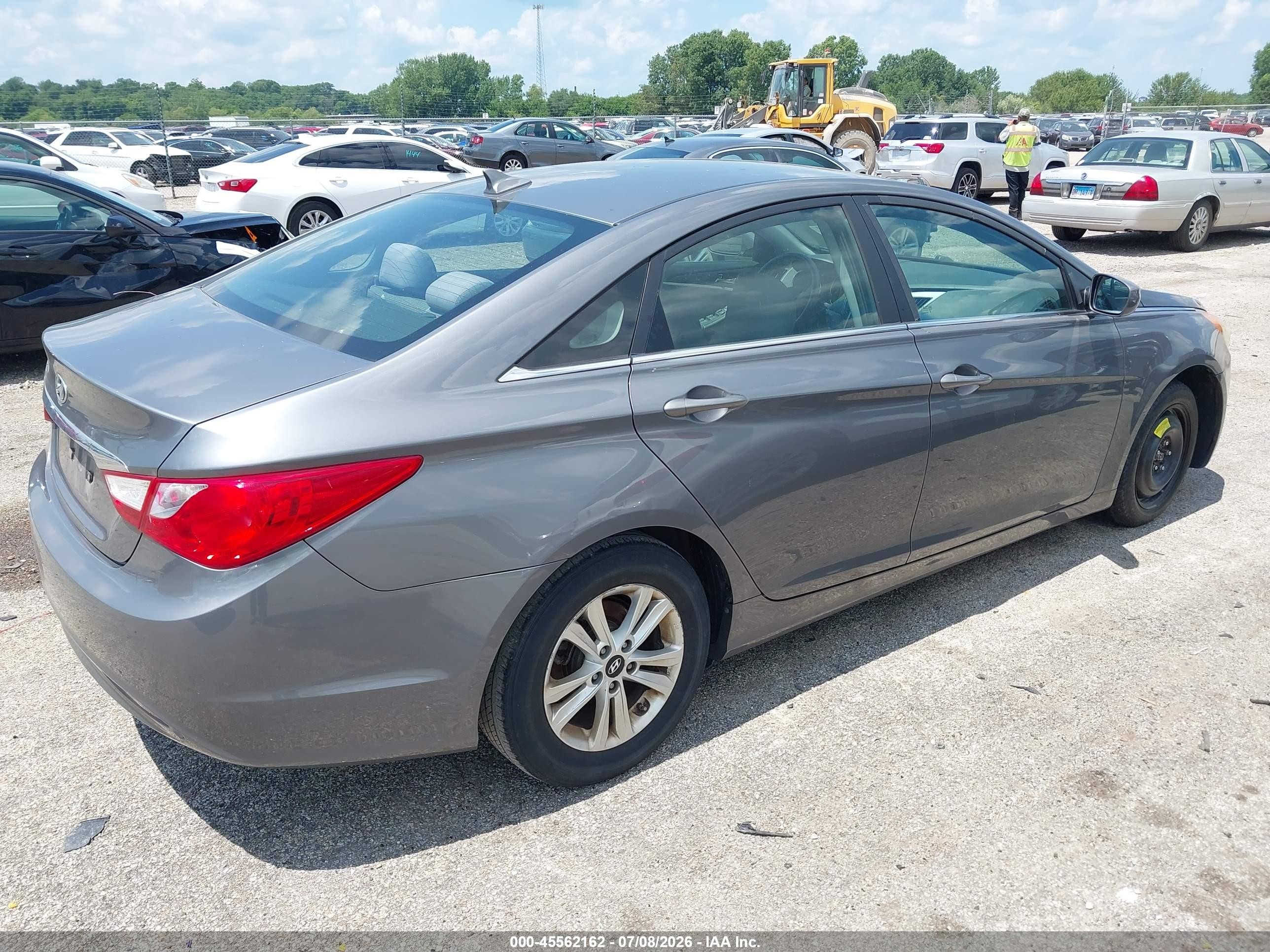 2011 Hyundai Sonata Gls Gray vin: 5NPEB4AC6BH232785