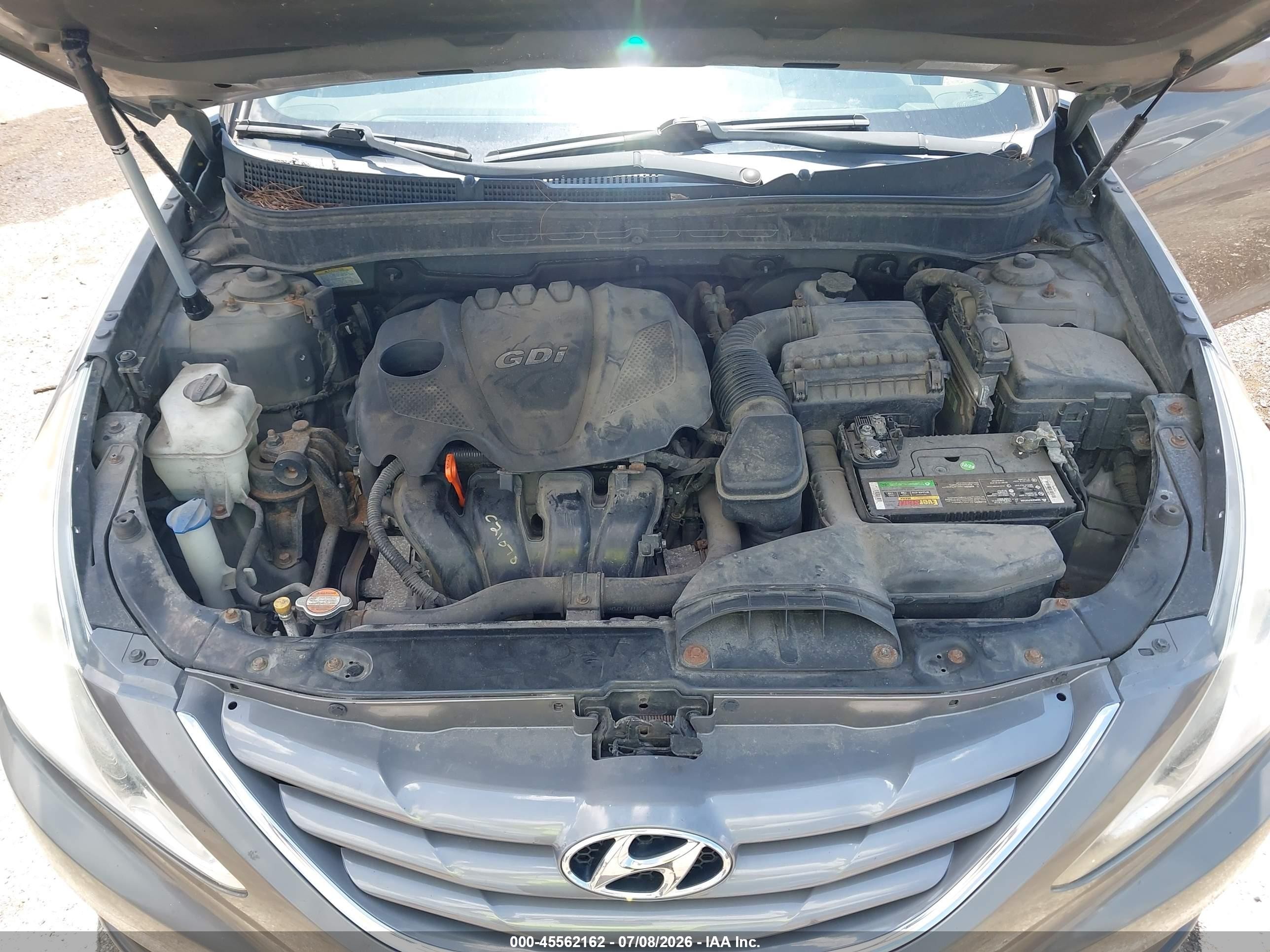 2011 Hyundai Sonata Gls Gray vin: 5NPEB4AC6BH232785