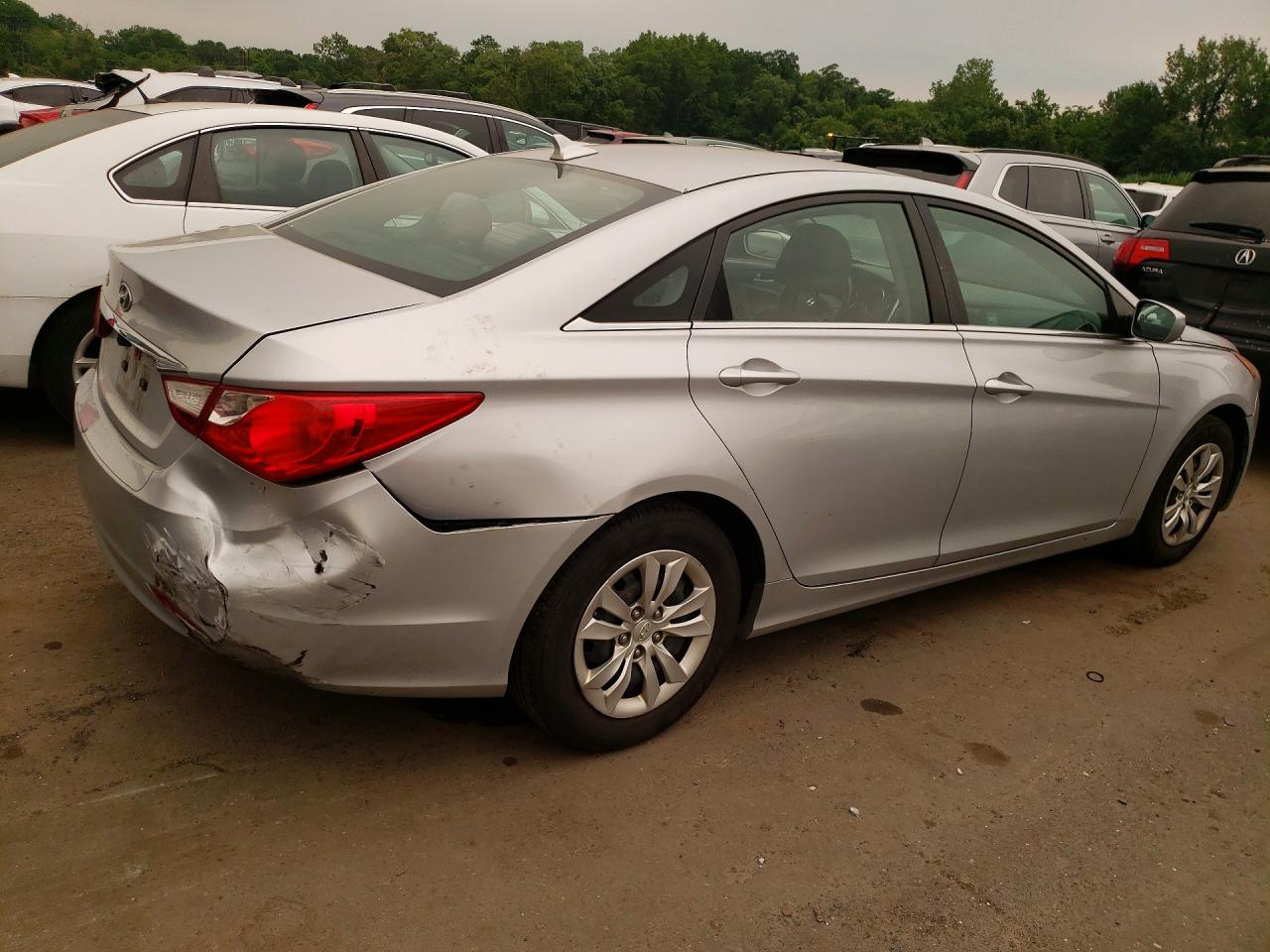 2011 Hyundai Sonata Gls Silver vin: 5NPEB4AC6BH252650