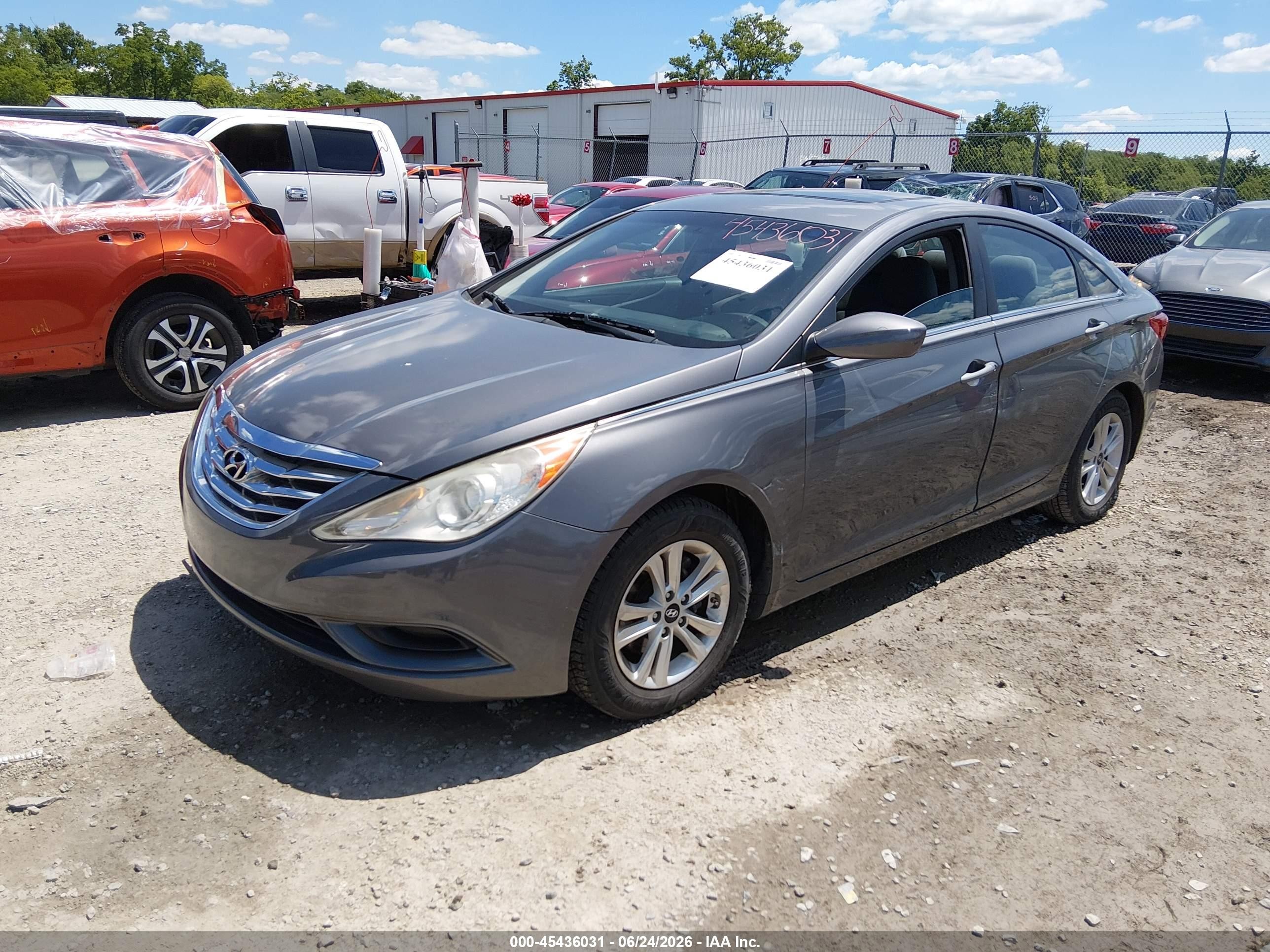 2011 Hyundai Sonata Gls Gray vin: 5NPEB4AC6BH280058