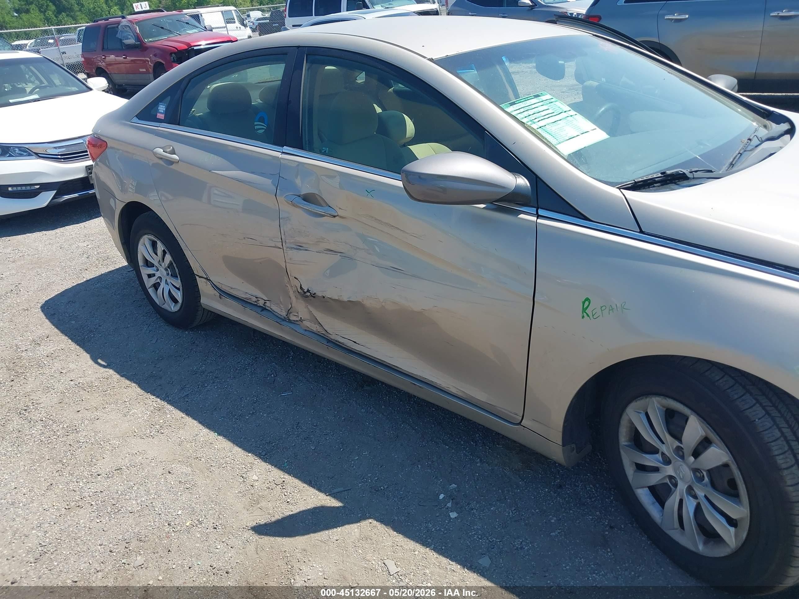 2011 Hyundai Sonata Gls Tan vin: 5NPEB4AC6BH292131