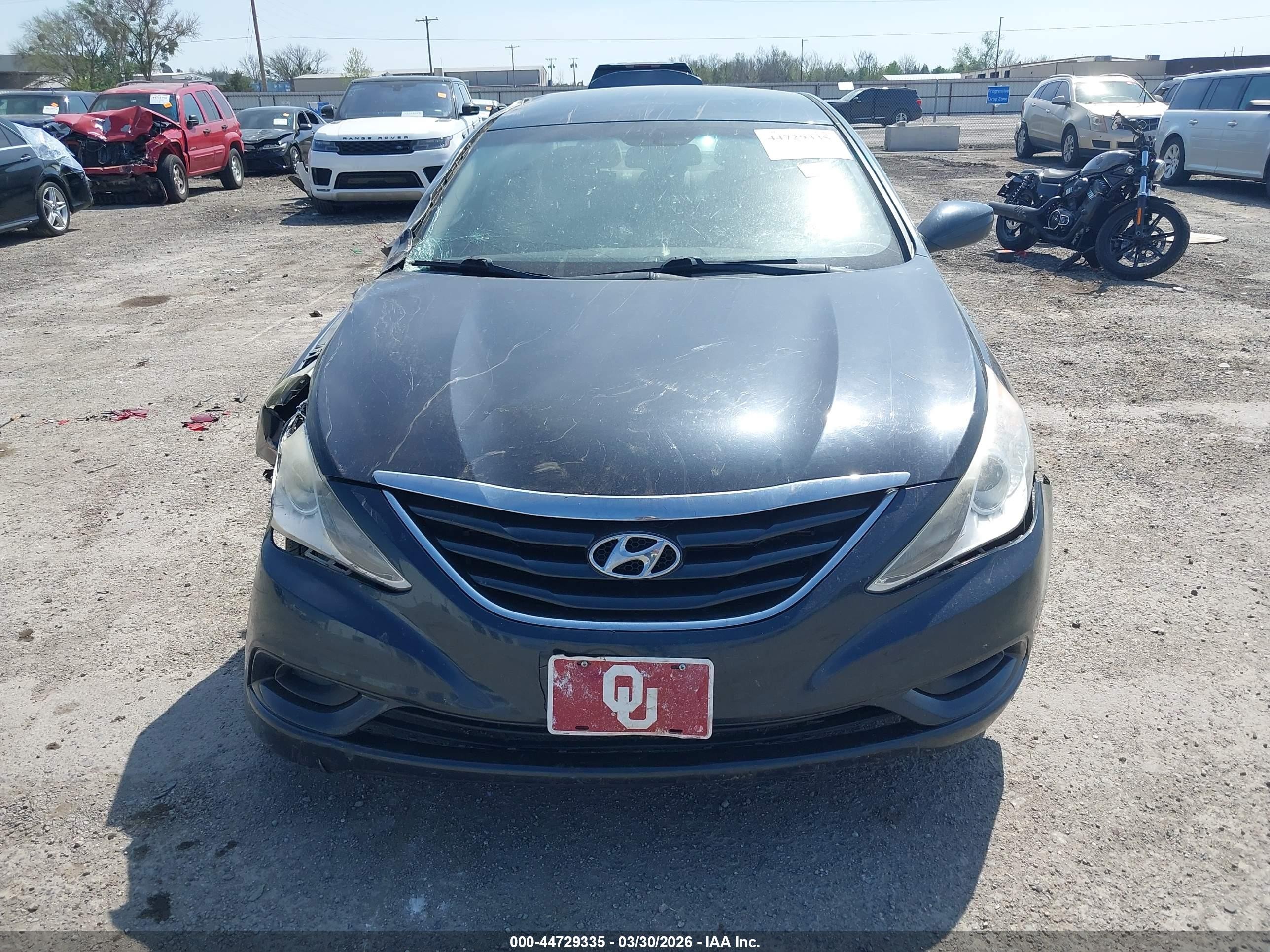 2012 Hyundai Sonata Gls Gray vin: 5NPEB4AC6CH311231