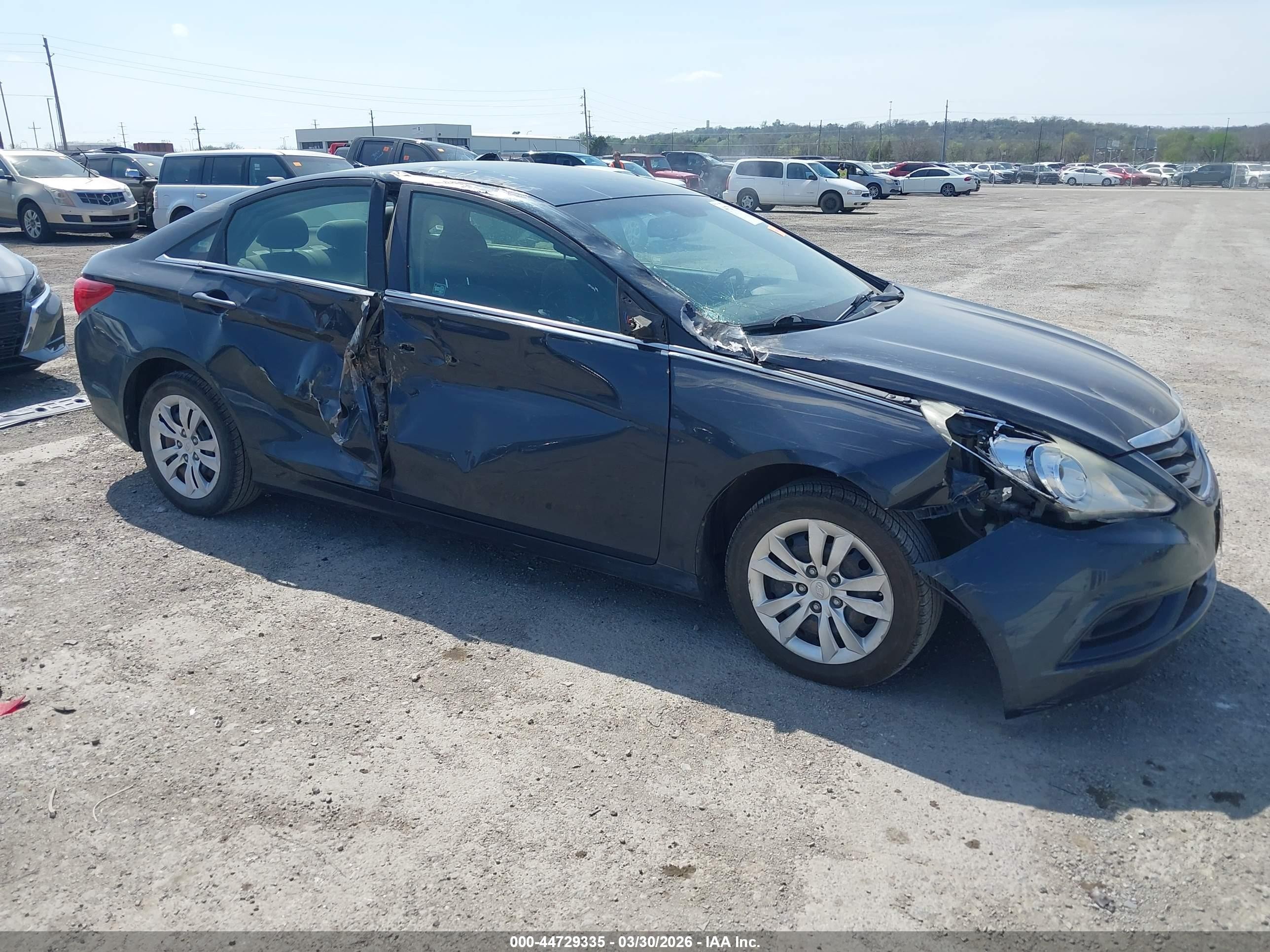 2012 Hyundai Sonata Gls Gray vin: 5NPEB4AC6CH311231