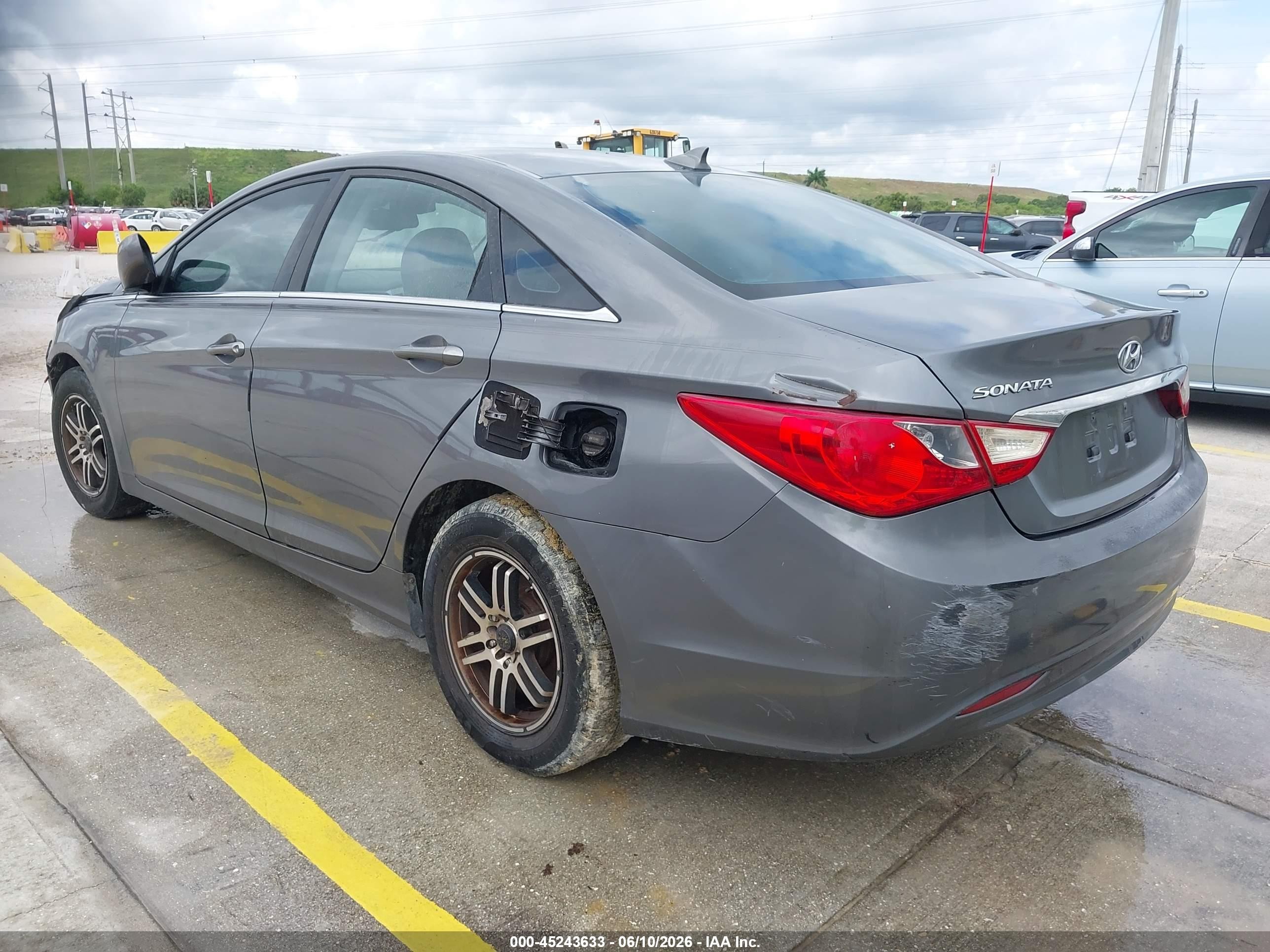 2012 Hyundai Sonata Gls Gray vin: 5NPEB4AC6CH318373