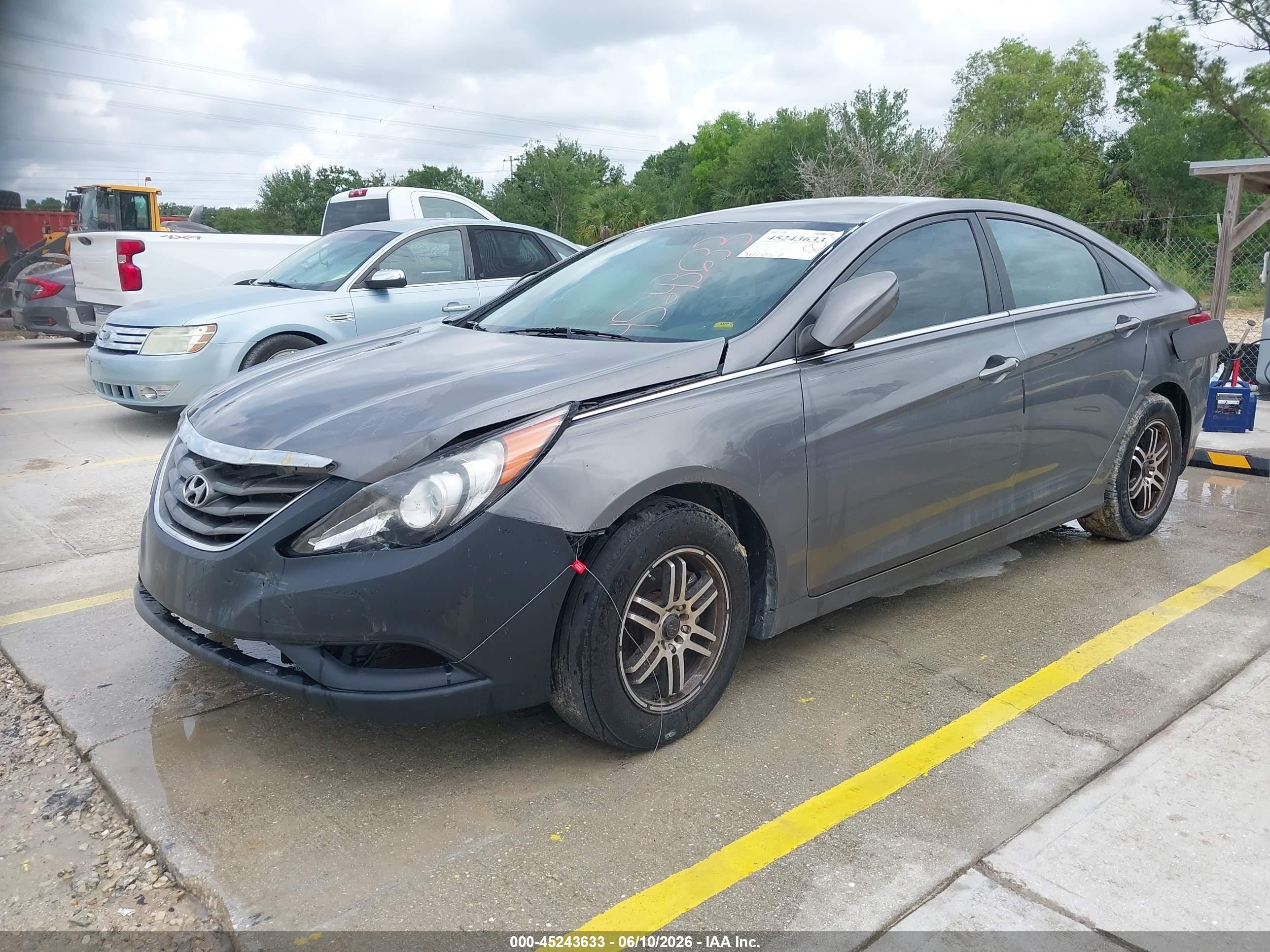 2012 Hyundai Sonata Gls Gray vin: 5NPEB4AC6CH318373