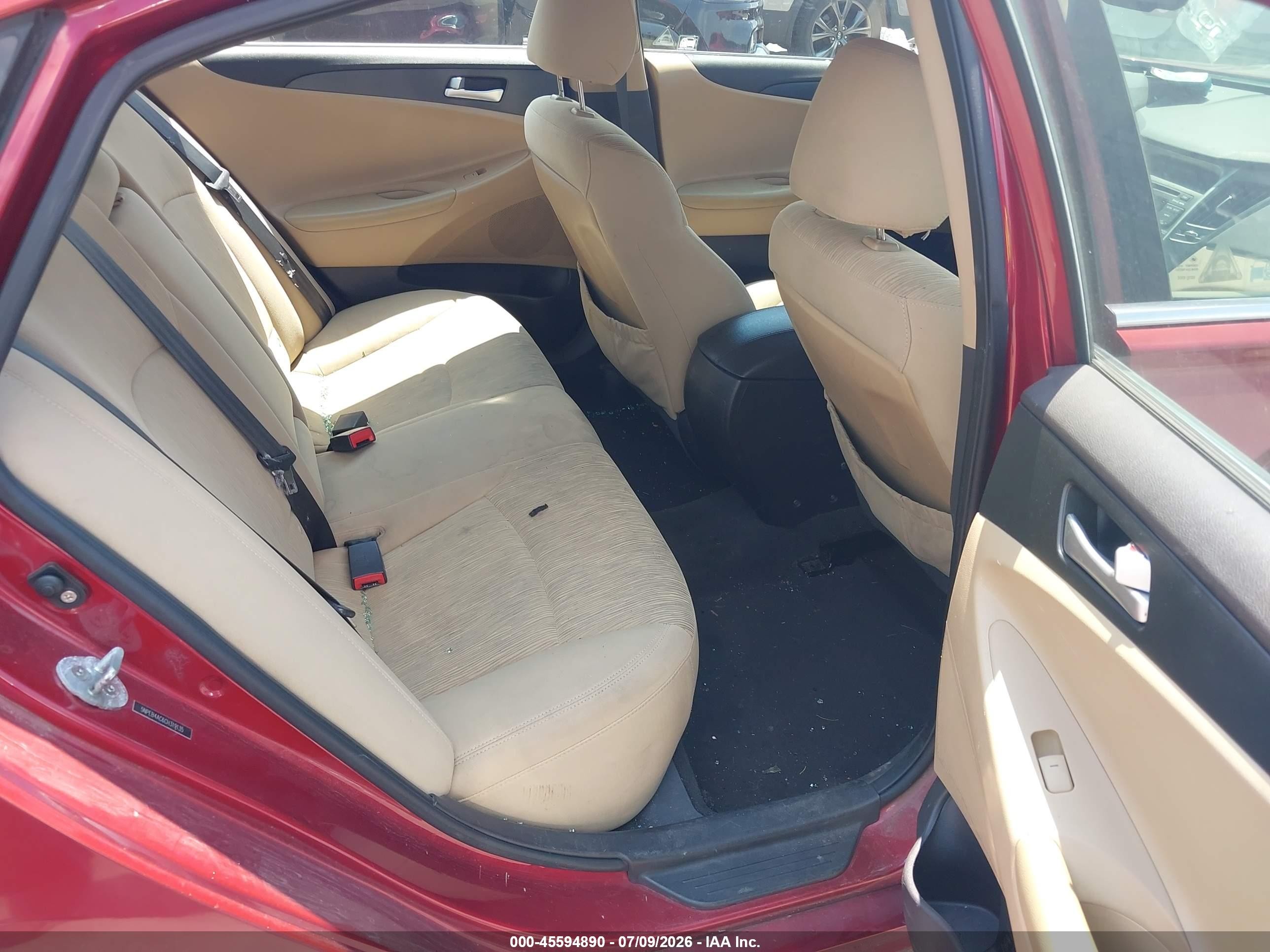 2012 Hyundai Sonata Gls Red vin: 5NPEB4AC6CH319135