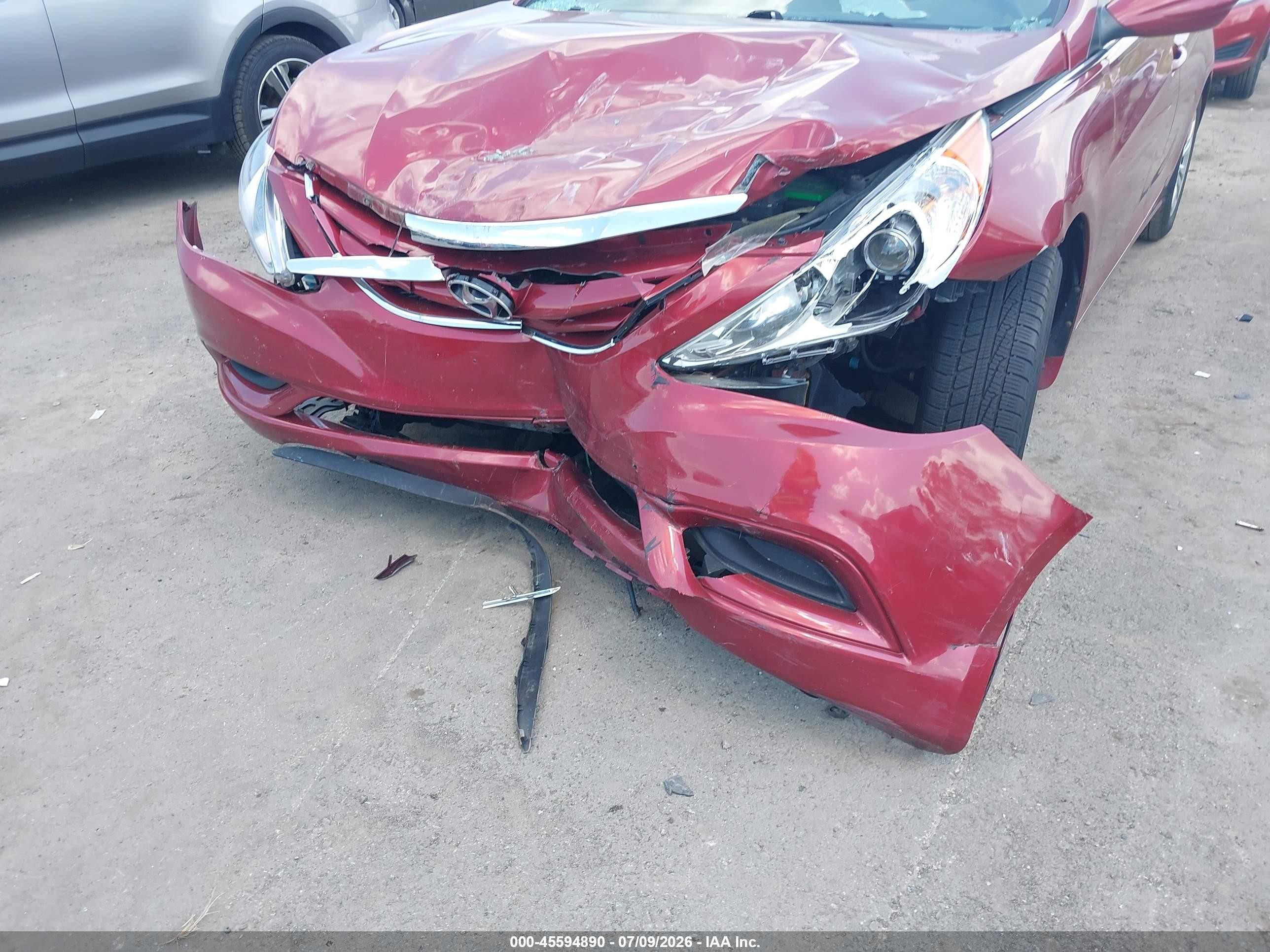 2012 Hyundai Sonata Gls Red vin: 5NPEB4AC6CH319135