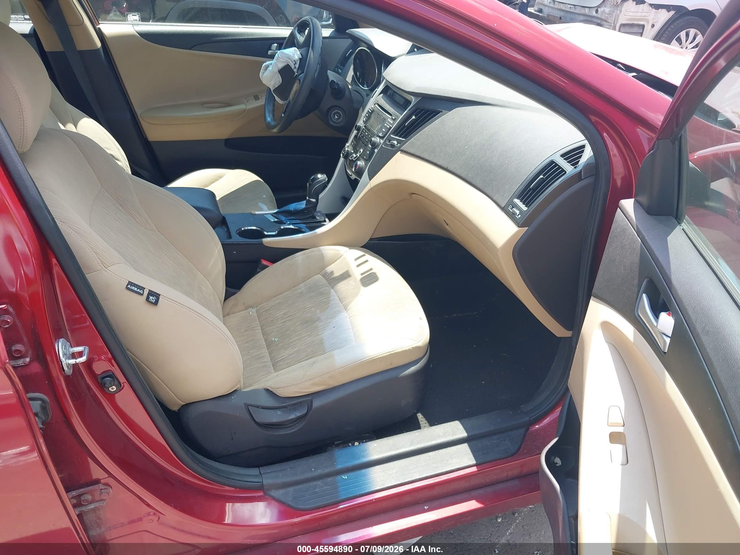 2012 Hyundai Sonata Gls Red vin: 5NPEB4AC6CH319135