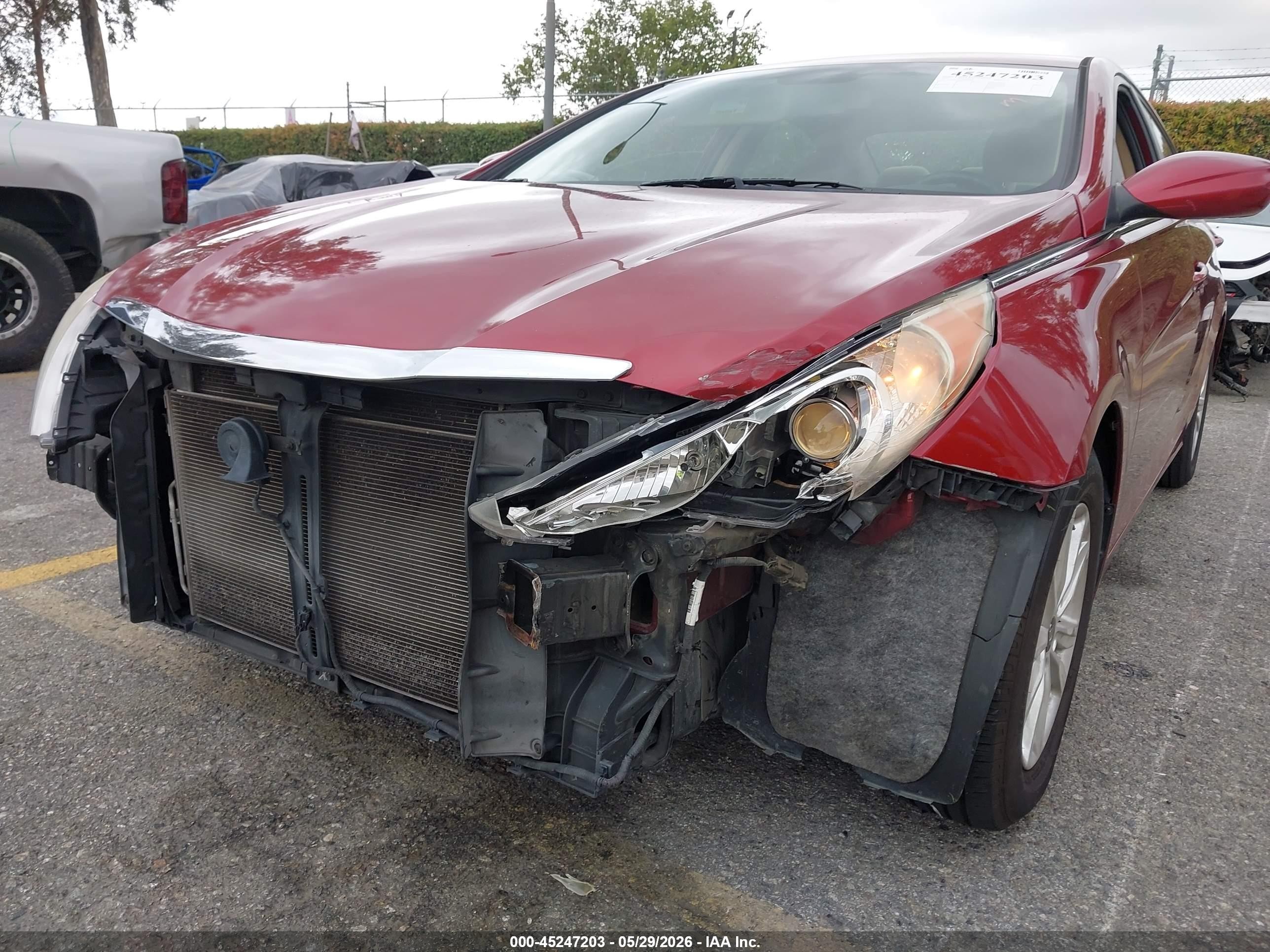 2012 Hyundai Sonata Gls Red vin: 5NPEB4AC6CH338980