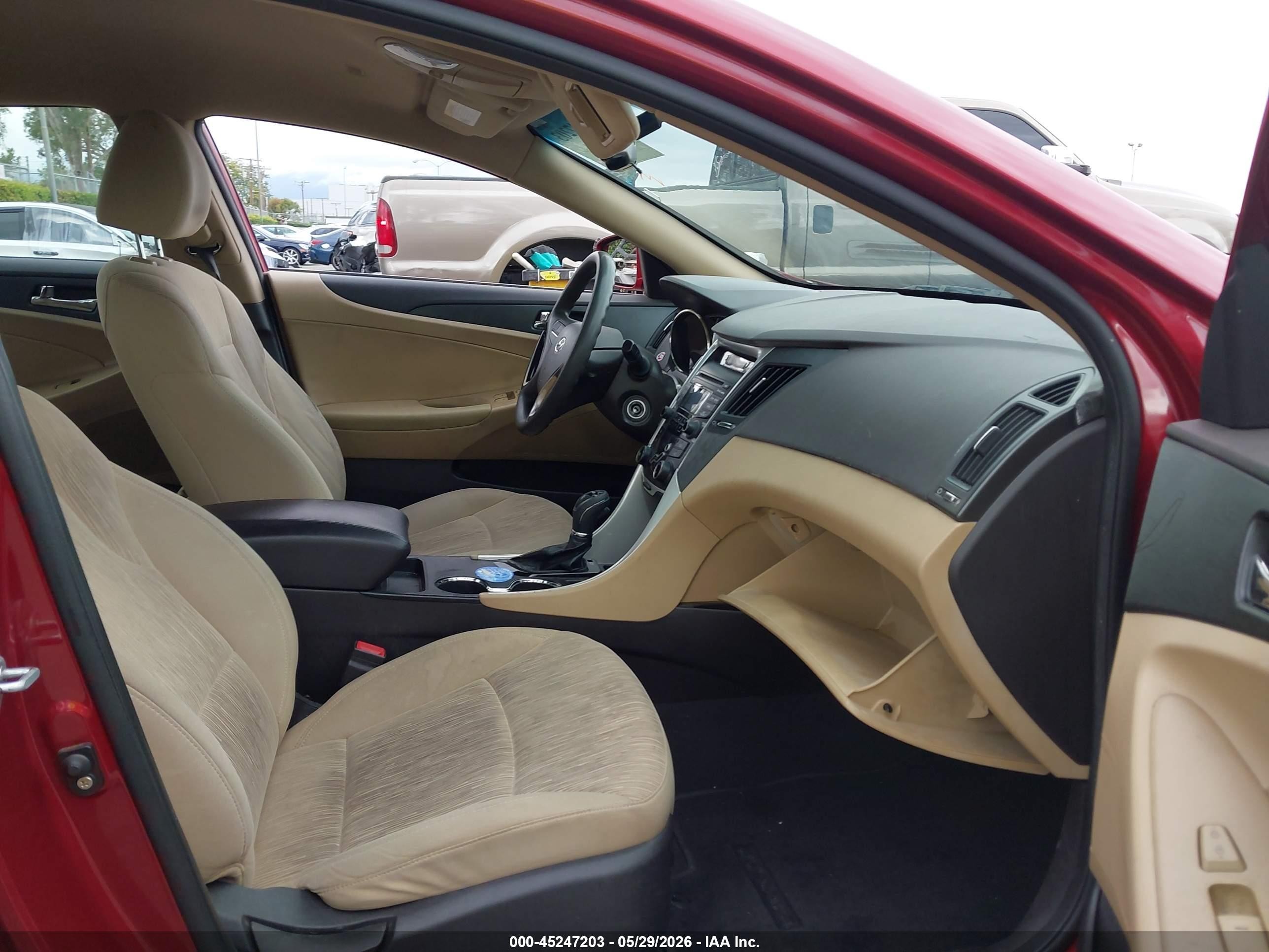 2012 Hyundai Sonata Gls Red vin: 5NPEB4AC6CH338980