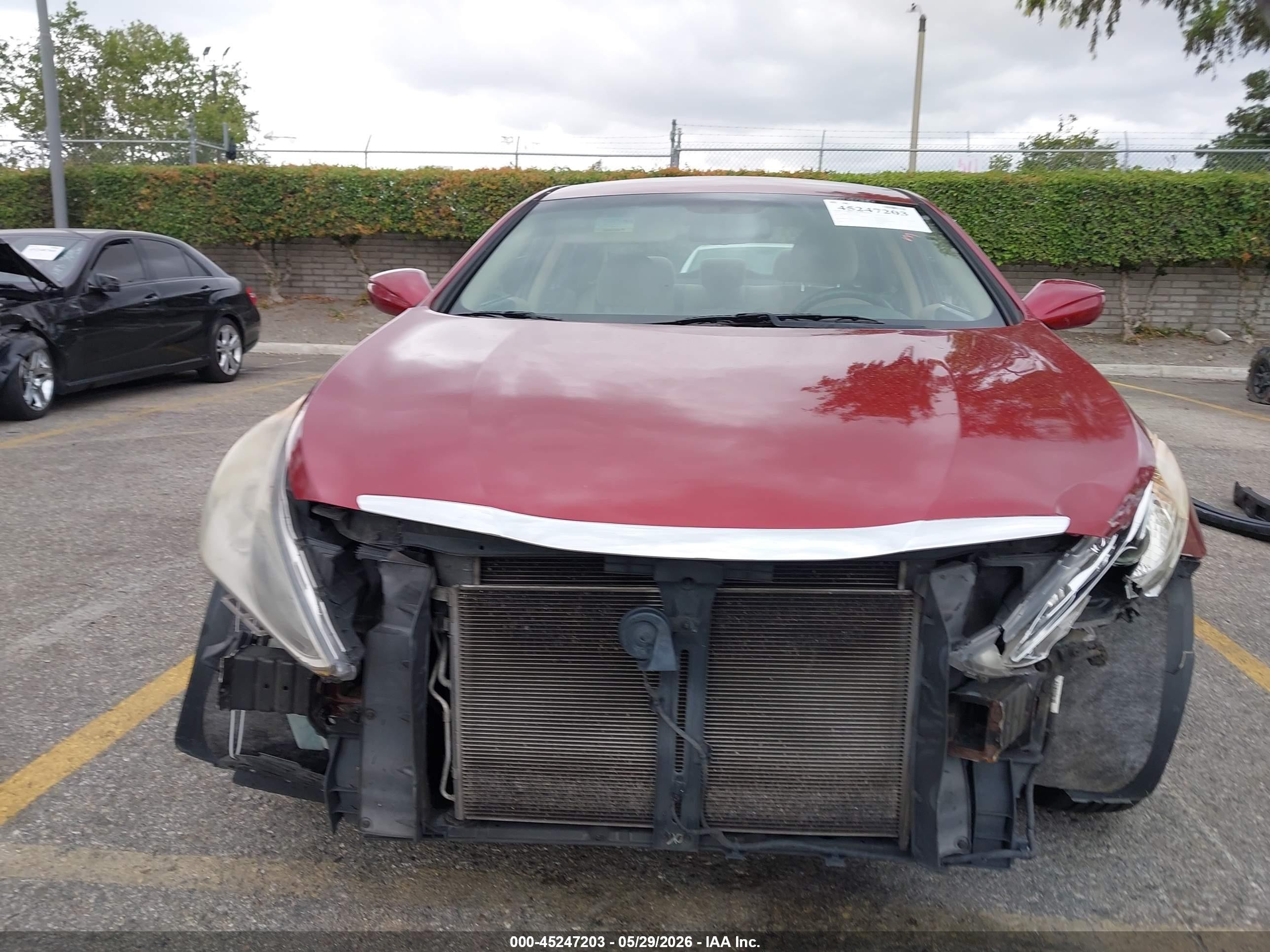 2012 Hyundai Sonata Gls Red vin: 5NPEB4AC6CH338980