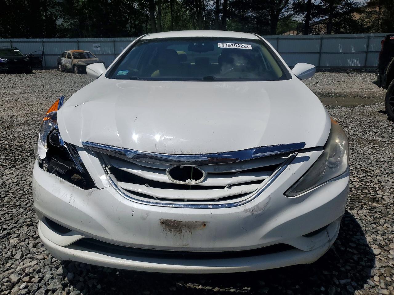 2012 Hyundai Sonata Gls White vin: 5NPEB4AC6CH341720
