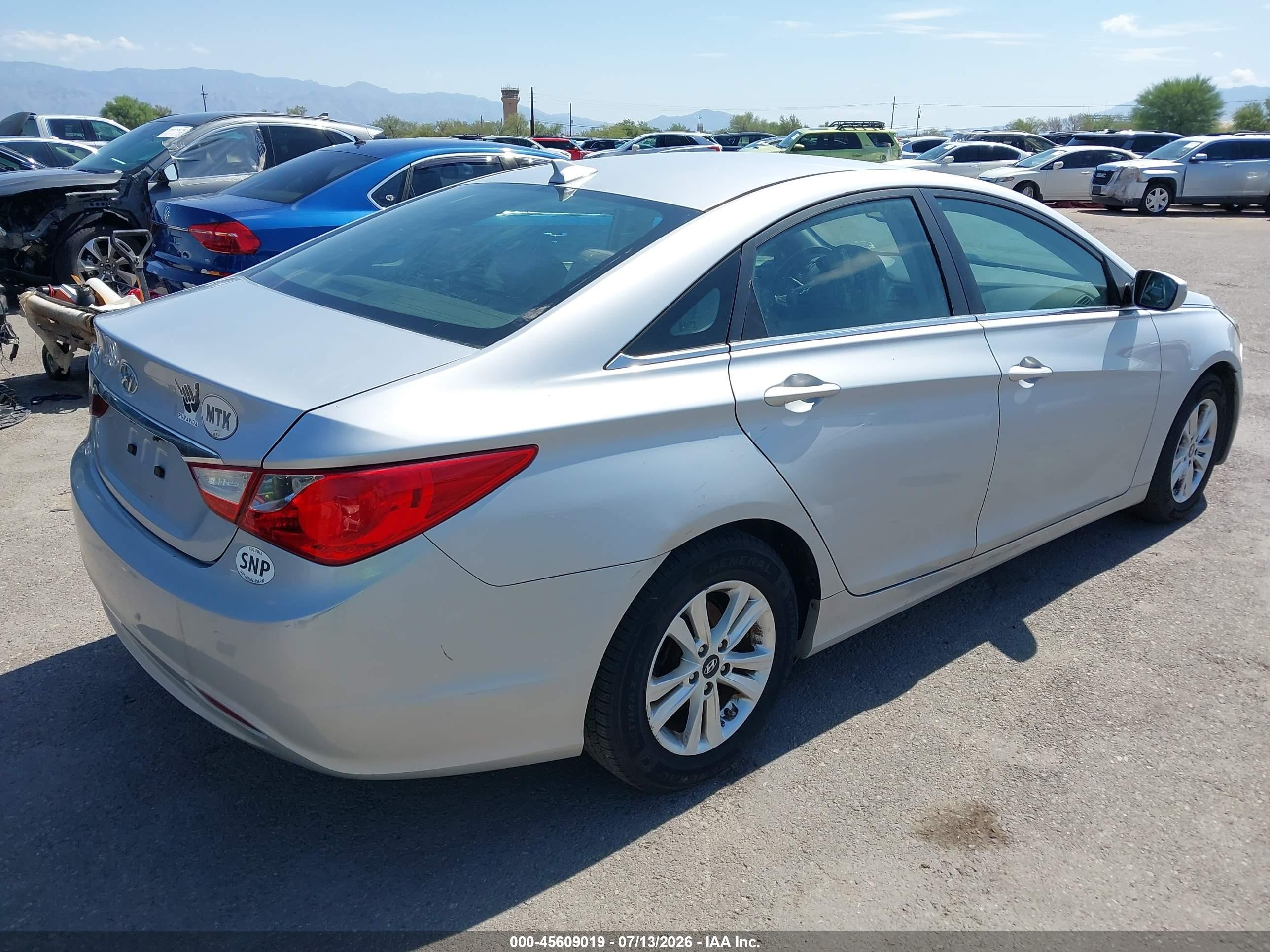 2012 Hyundai Sonata Gls Silver vin: 5NPEB4AC6CH344892