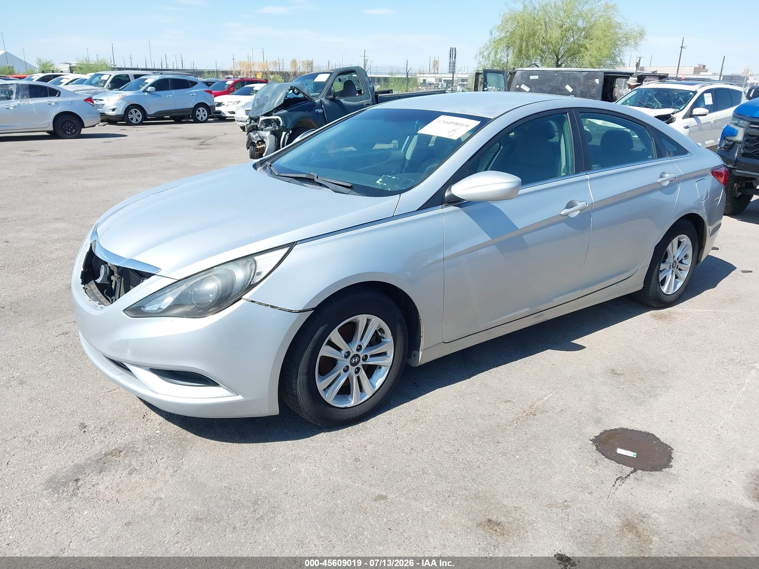 2012 Hyundai Sonata Gls Silver vin: 5NPEB4AC6CH344892