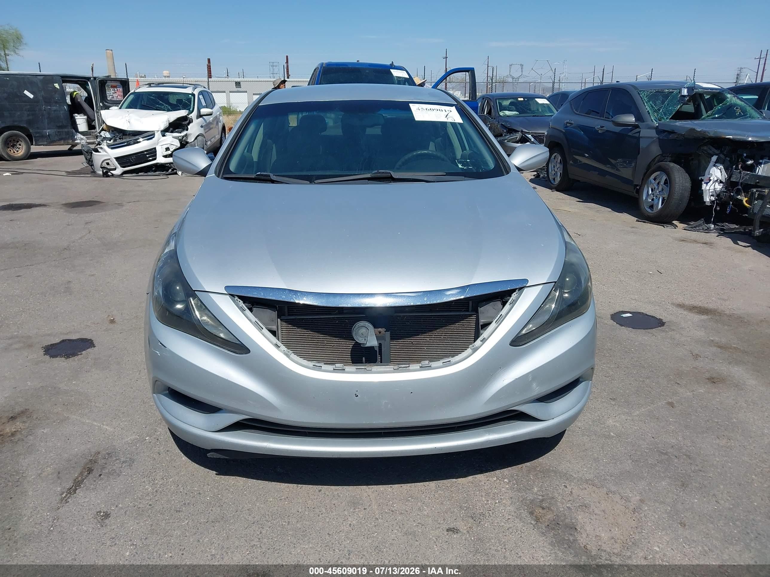 2012 Hyundai Sonata Gls Silver vin: 5NPEB4AC6CH344892