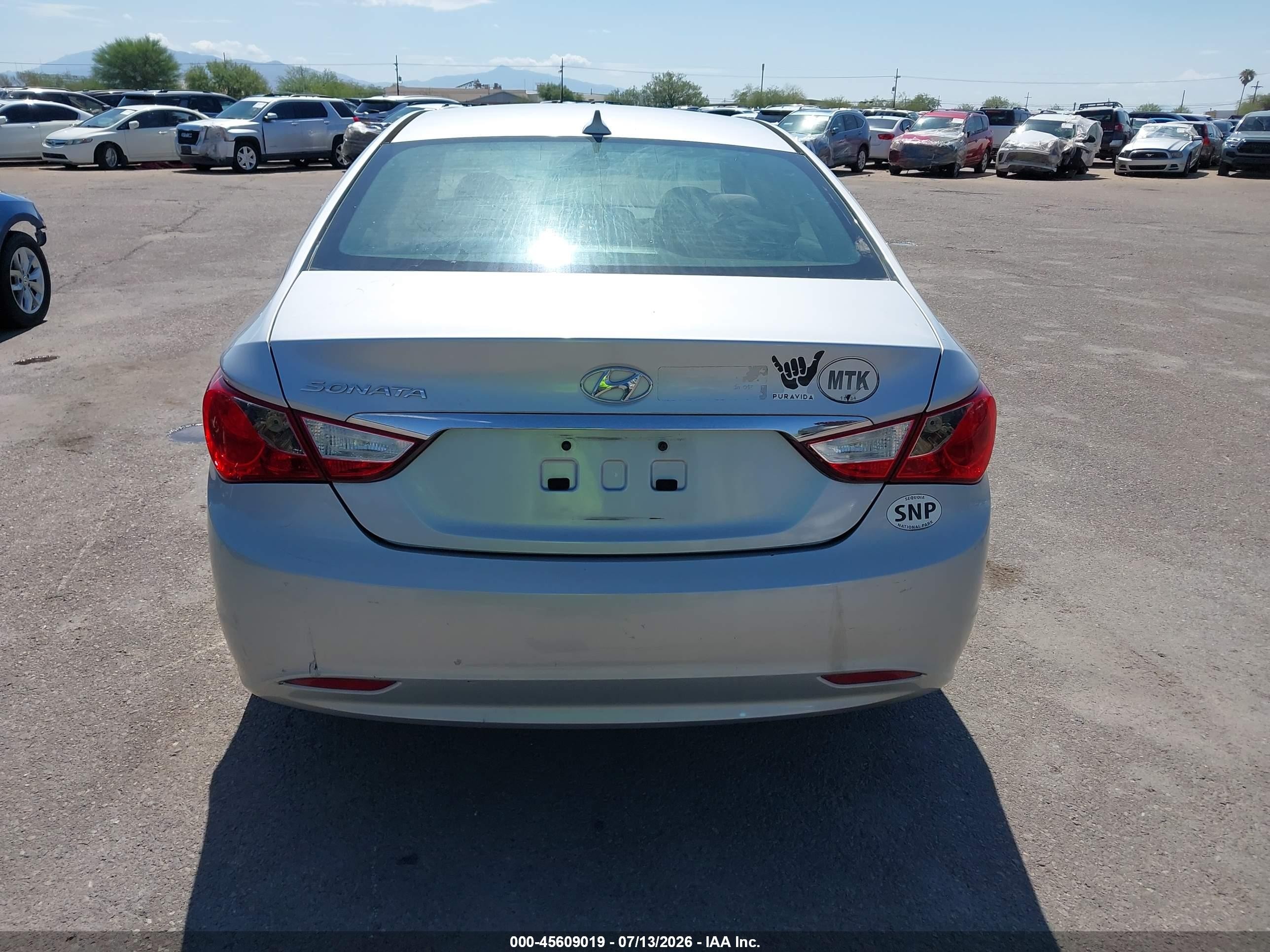 2012 Hyundai Sonata Gls Silver vin: 5NPEB4AC6CH344892