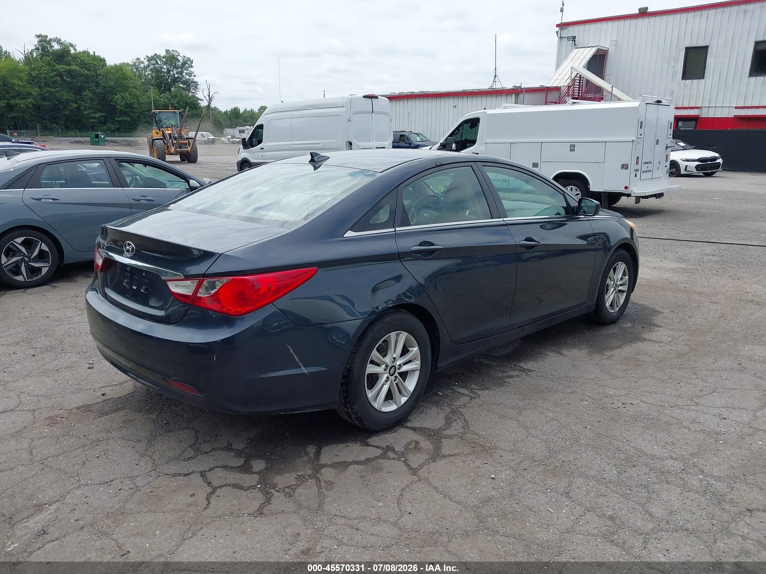 2012 Hyundai Sonata Gls Blue vin: 5NPEB4AC6CH348554