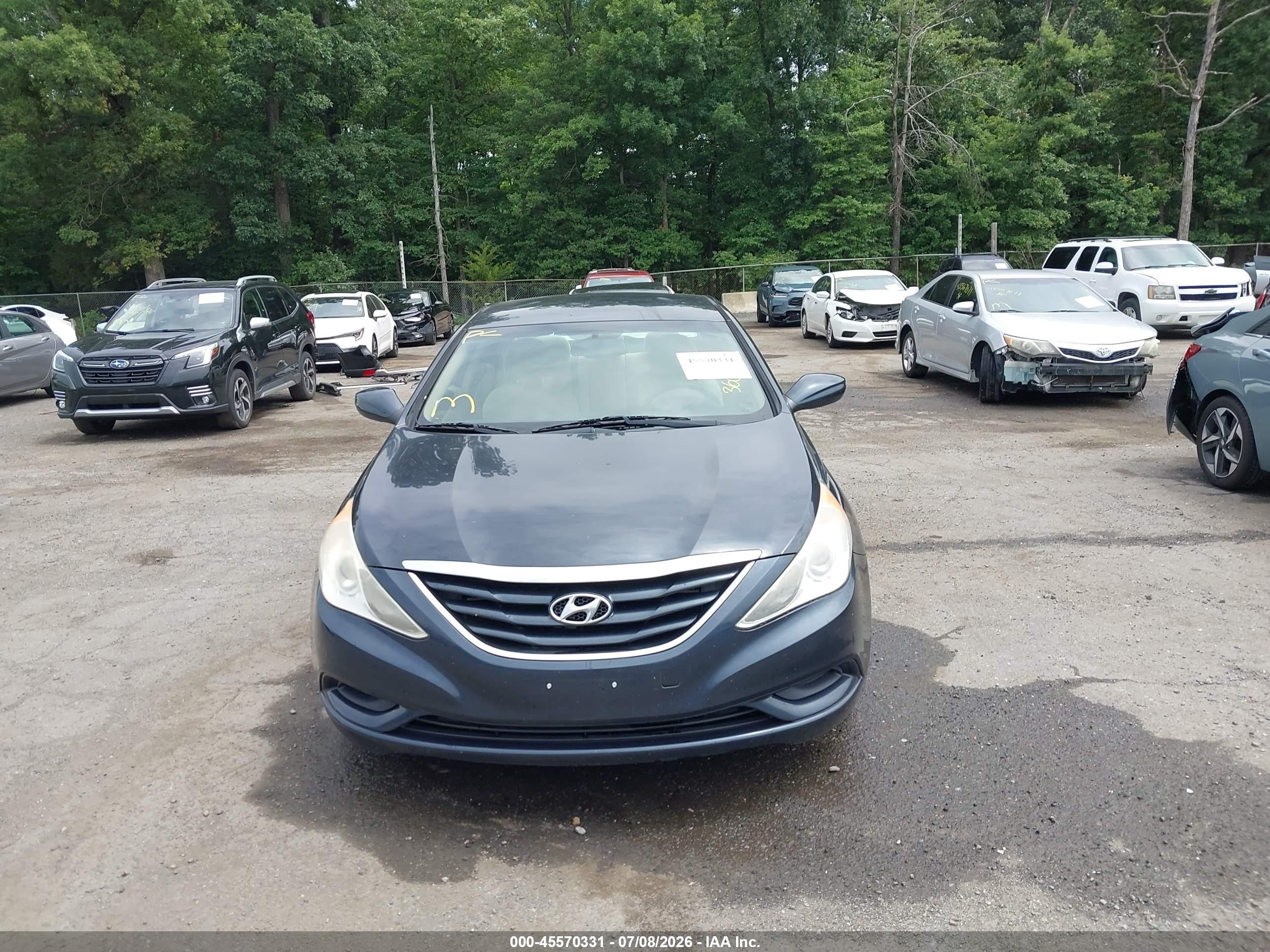 2012 Hyundai Sonata Gls Blue vin: 5NPEB4AC6CH348554