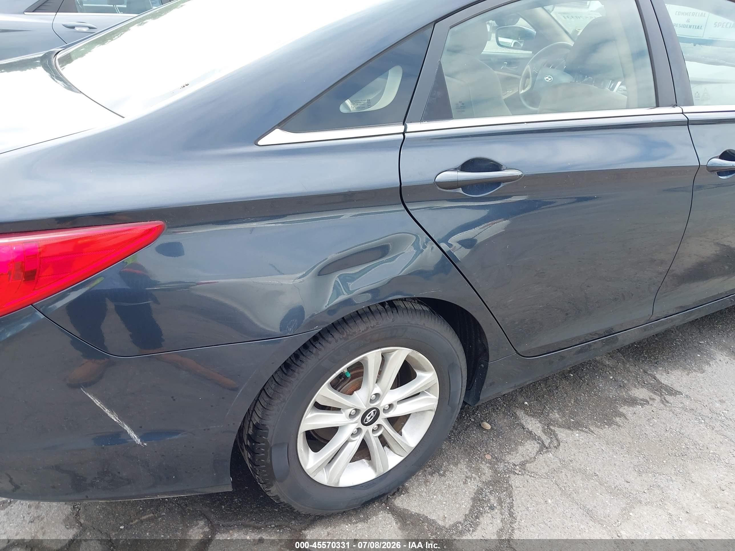 2012 Hyundai Sonata Gls Blue vin: 5NPEB4AC6CH348554