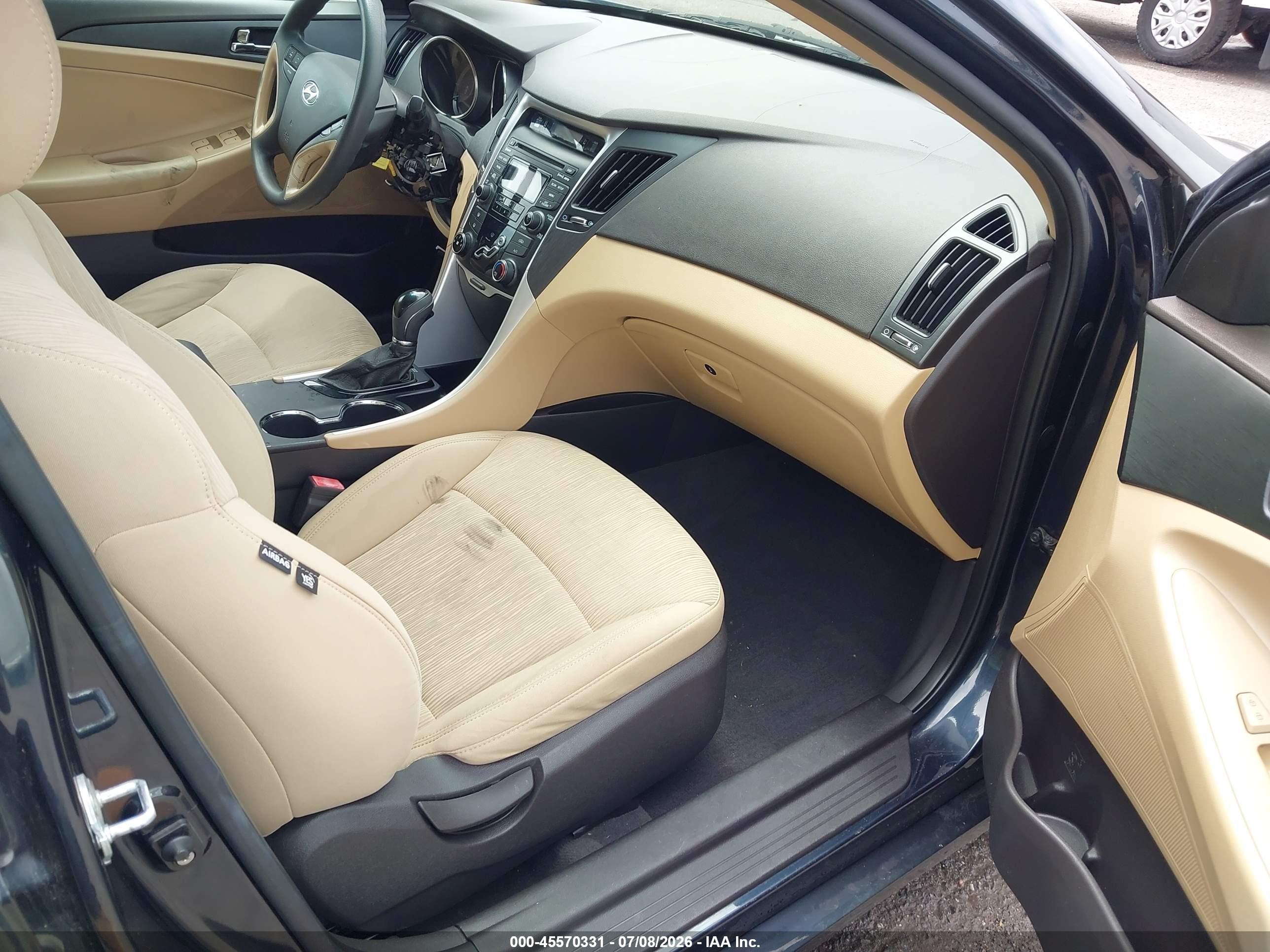 2012 Hyundai Sonata Gls Blue vin: 5NPEB4AC6CH348554