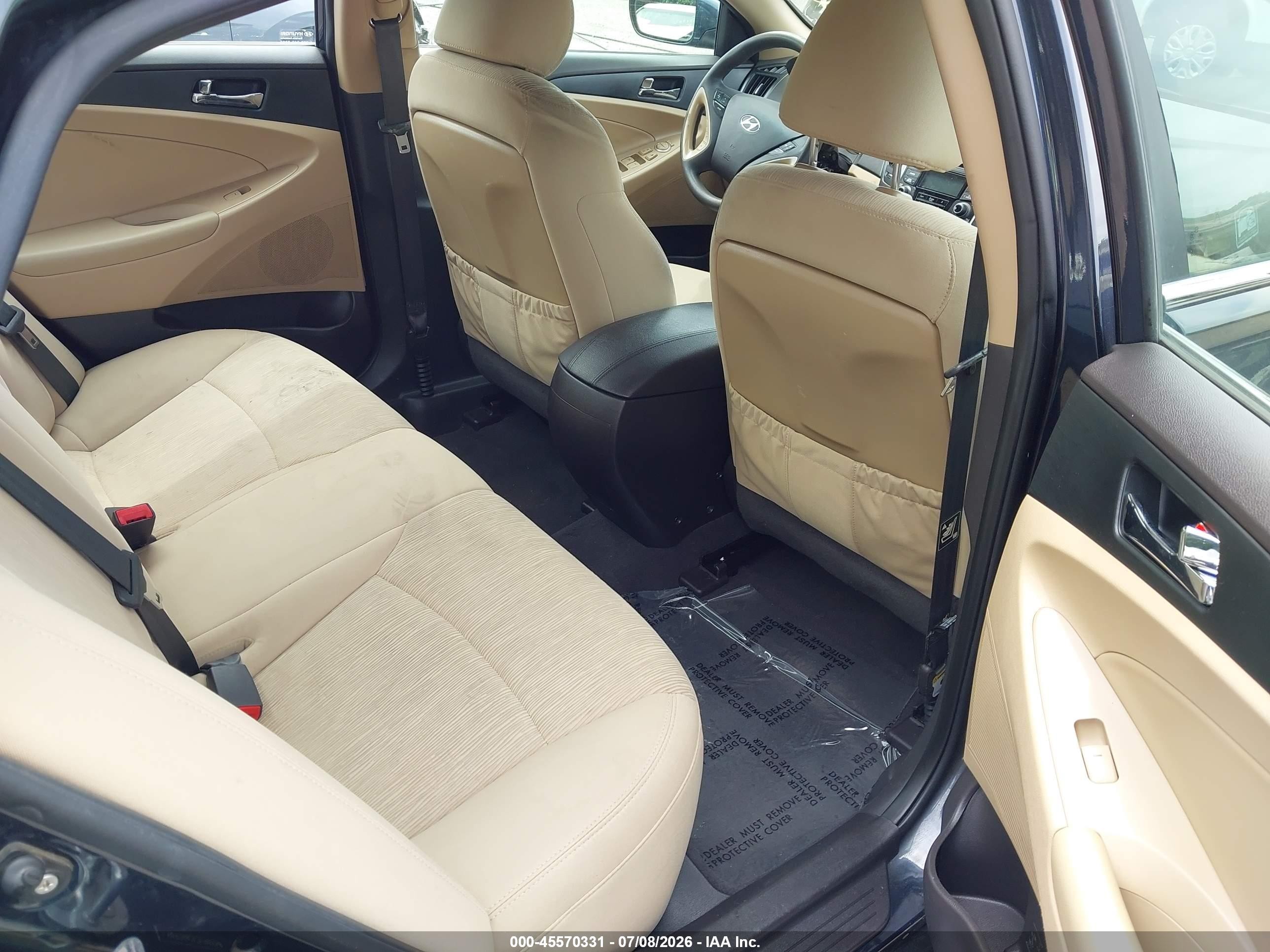 2012 Hyundai Sonata Gls Blue vin: 5NPEB4AC6CH348554