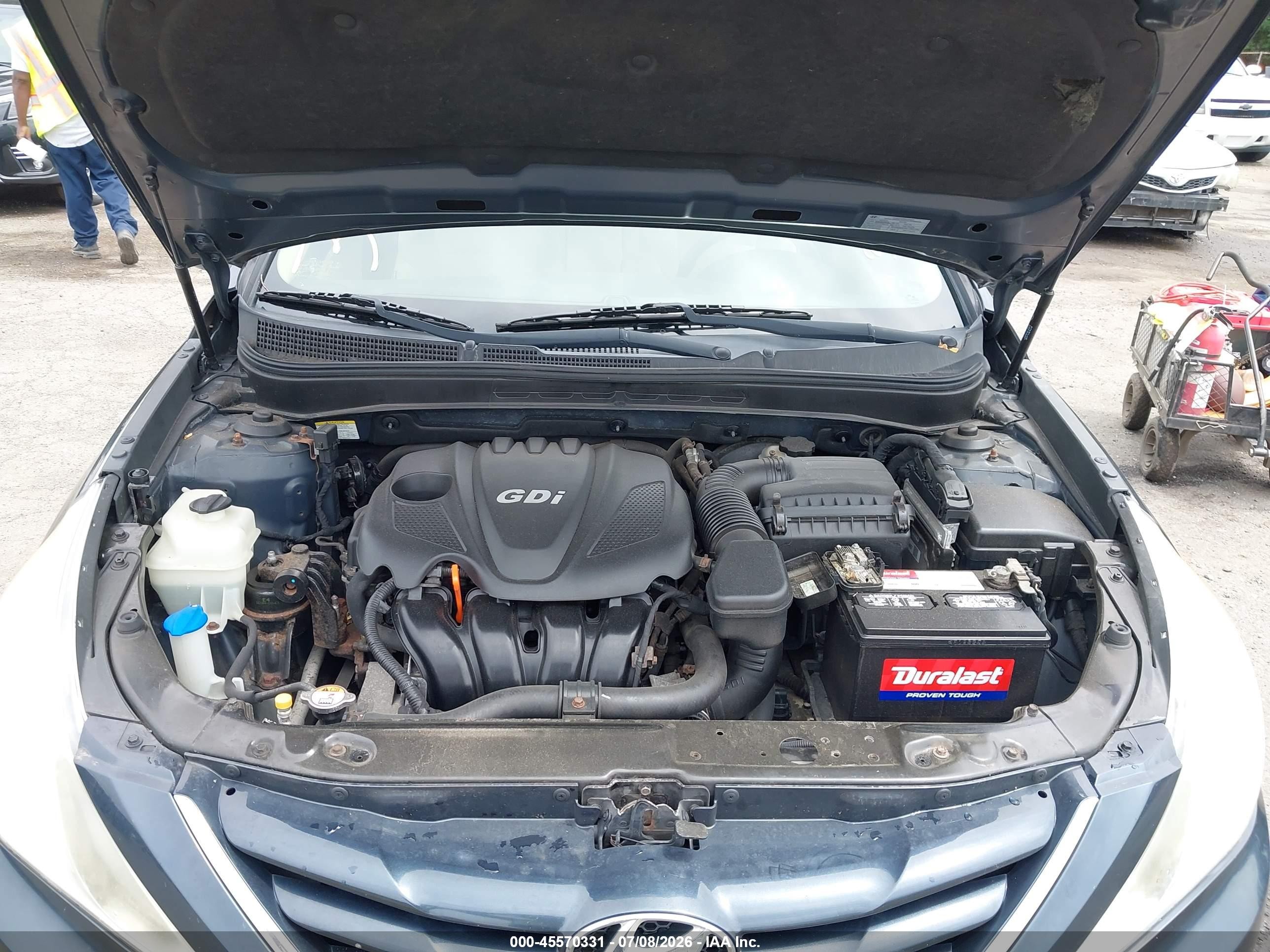 2012 Hyundai Sonata Gls Blue vin: 5NPEB4AC6CH348554