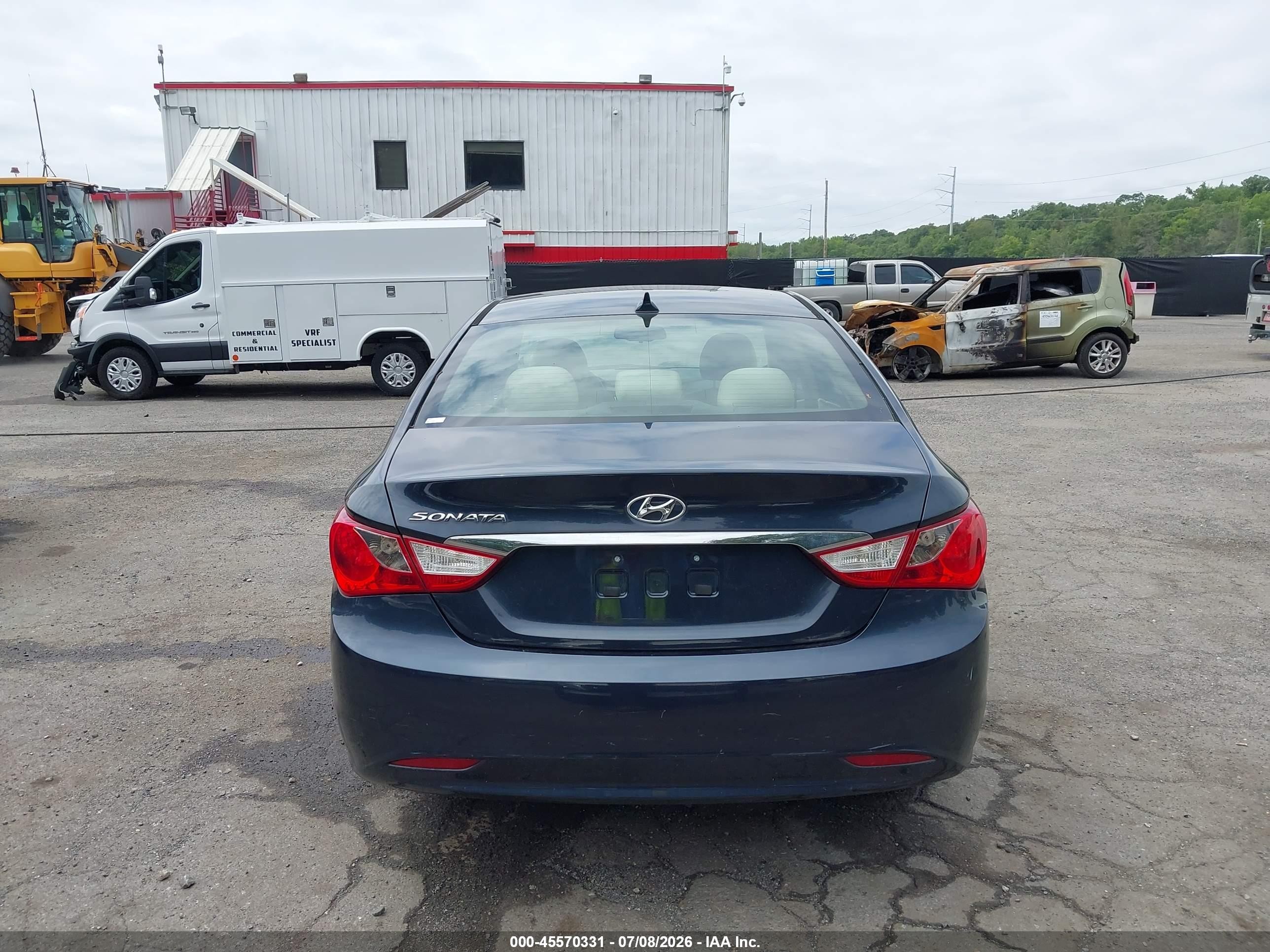 2012 Hyundai Sonata Gls Blue vin: 5NPEB4AC6CH348554