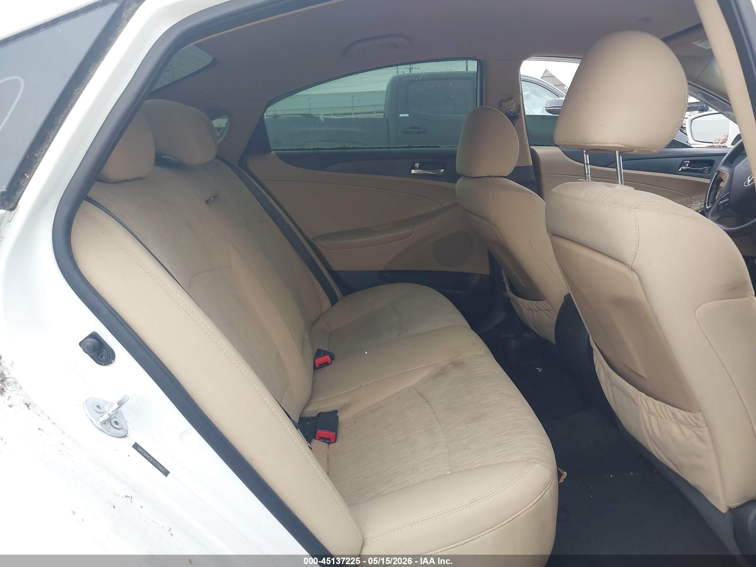 2012 Hyundai Sonata Gls White vin: 5NPEB4AC6CH375401