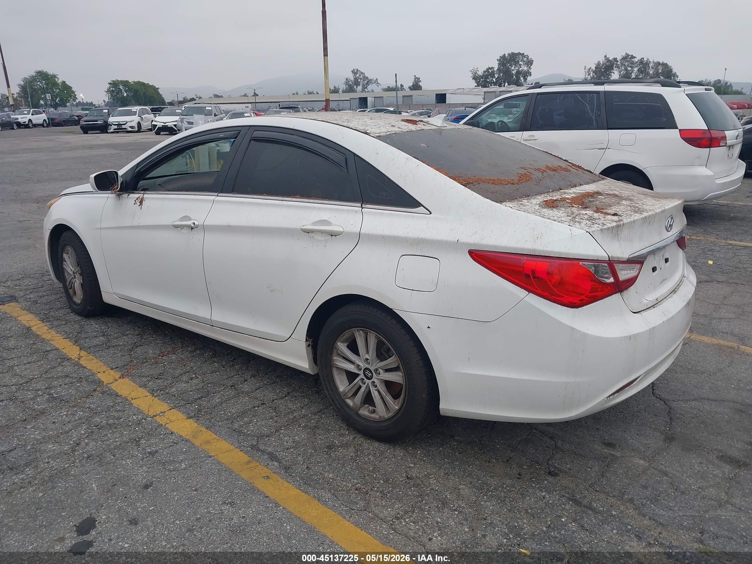 2012 Hyundai Sonata Gls White vin: 5NPEB4AC6CH375401