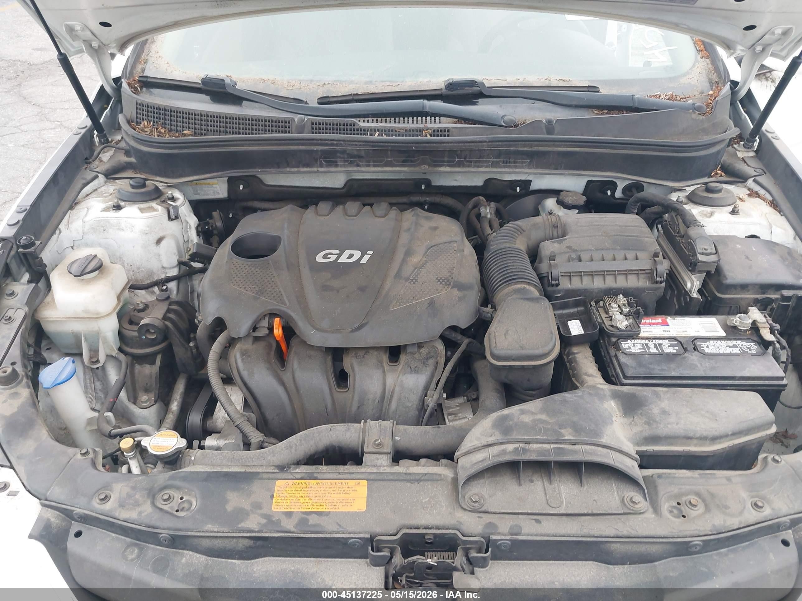 2012 Hyundai Sonata Gls White vin: 5NPEB4AC6CH375401