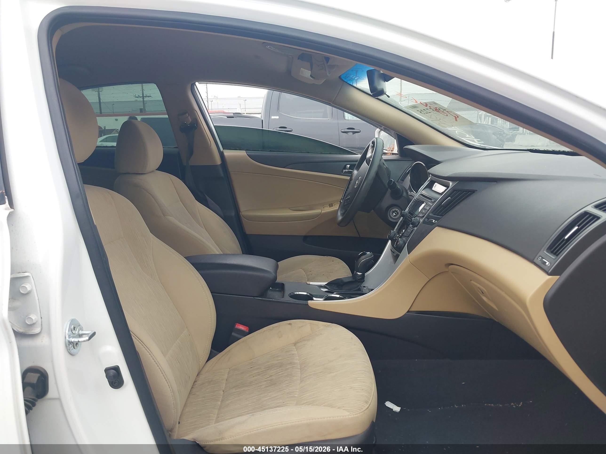 2012 Hyundai Sonata Gls White vin: 5NPEB4AC6CH375401