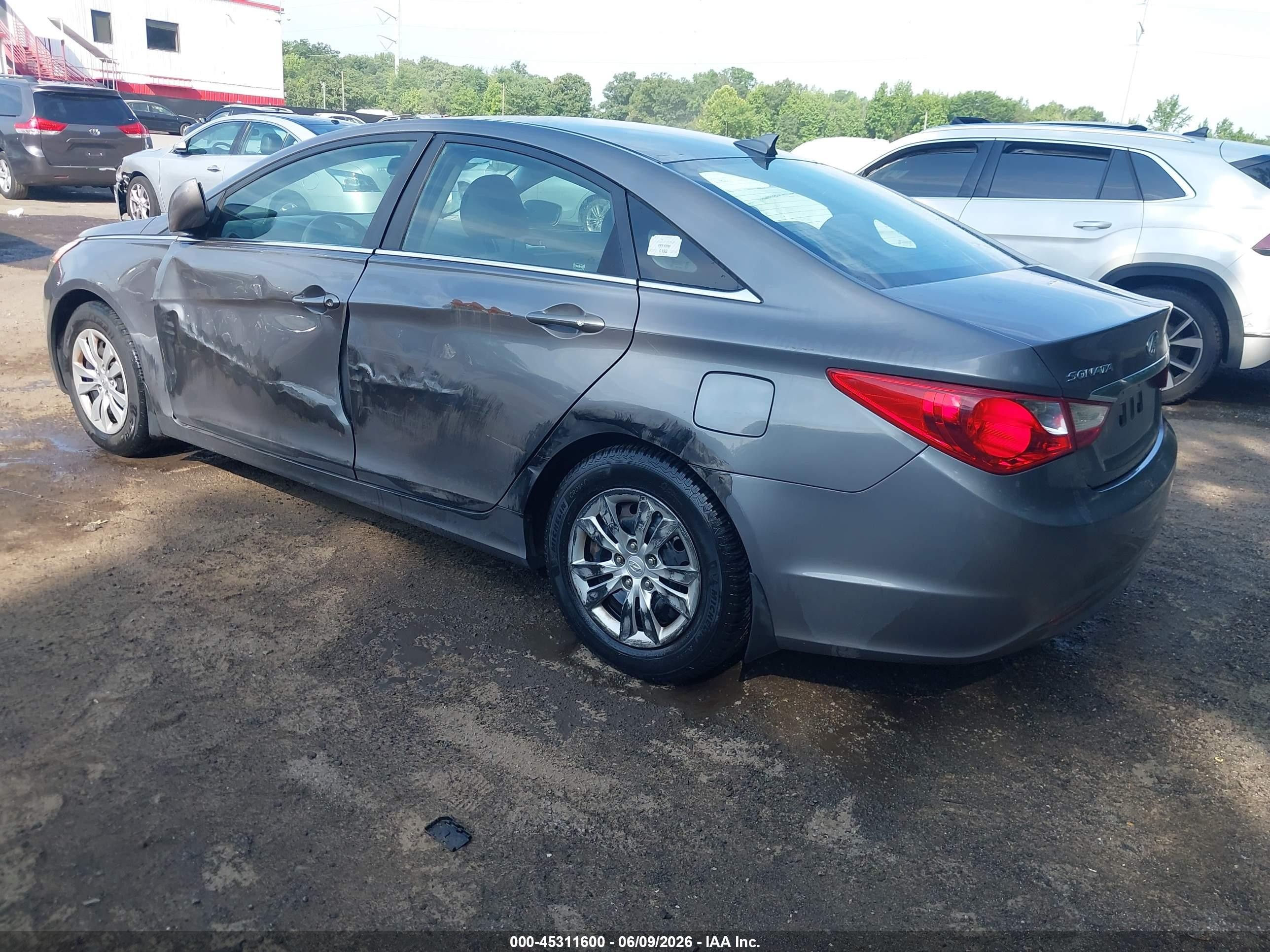 2012 Hyundai Sonata Gls Gray vin: 5NPEB4AC6CH375835