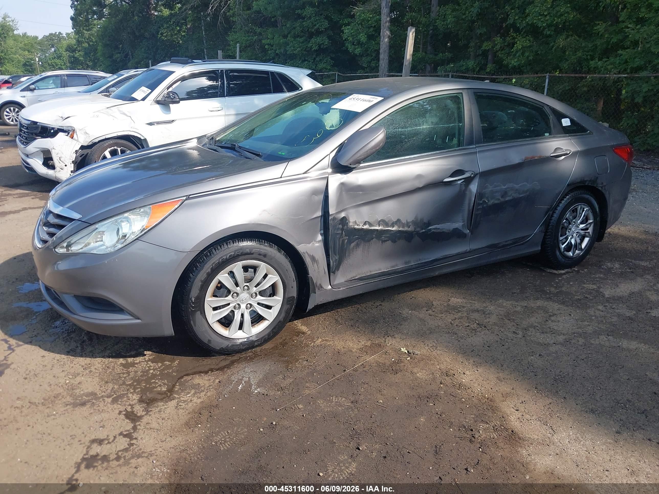 2012 Hyundai Sonata Gls Gray vin: 5NPEB4AC6CH375835