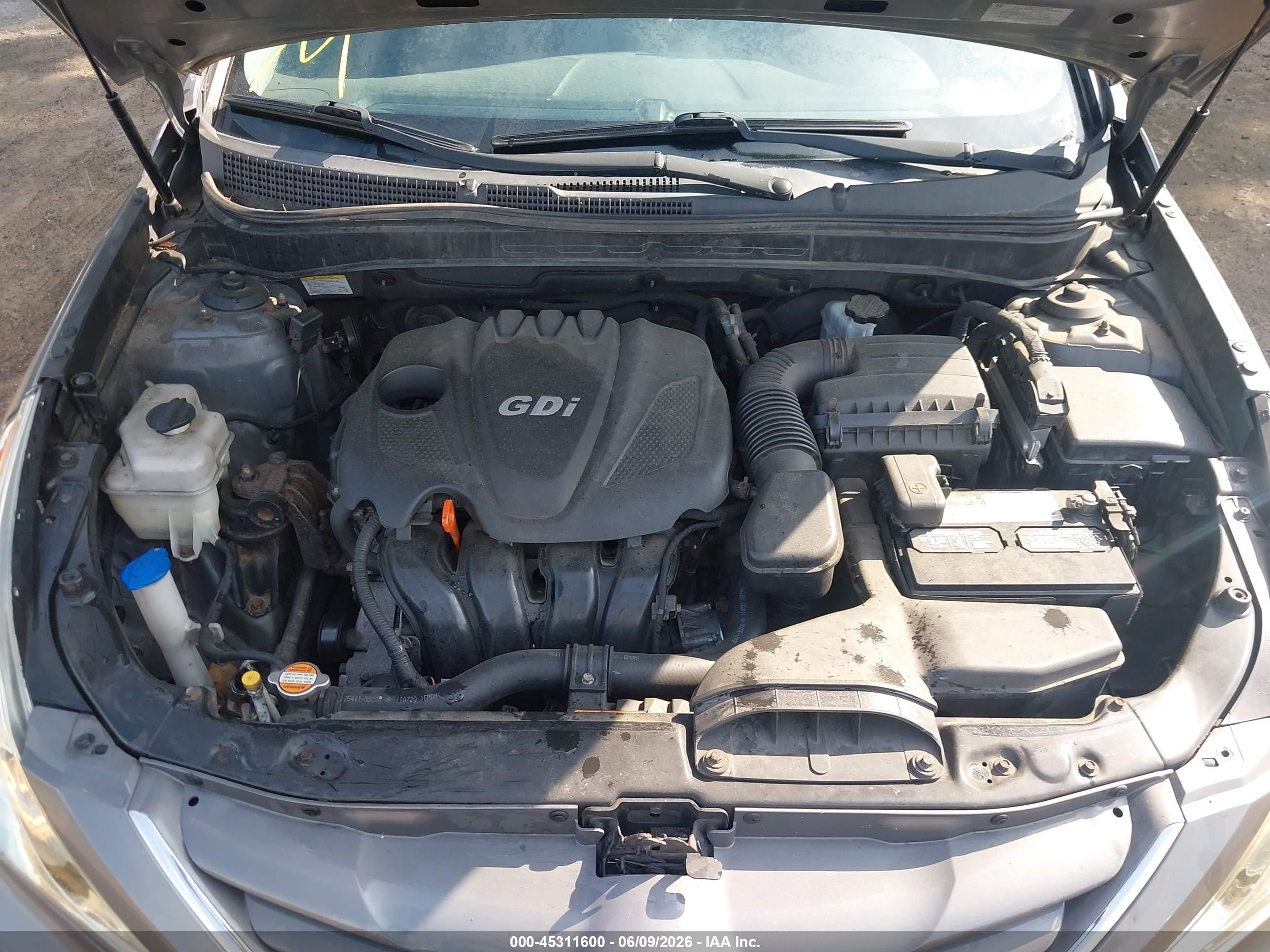 2012 Hyundai Sonata Gls Gray vin: 5NPEB4AC6CH375835