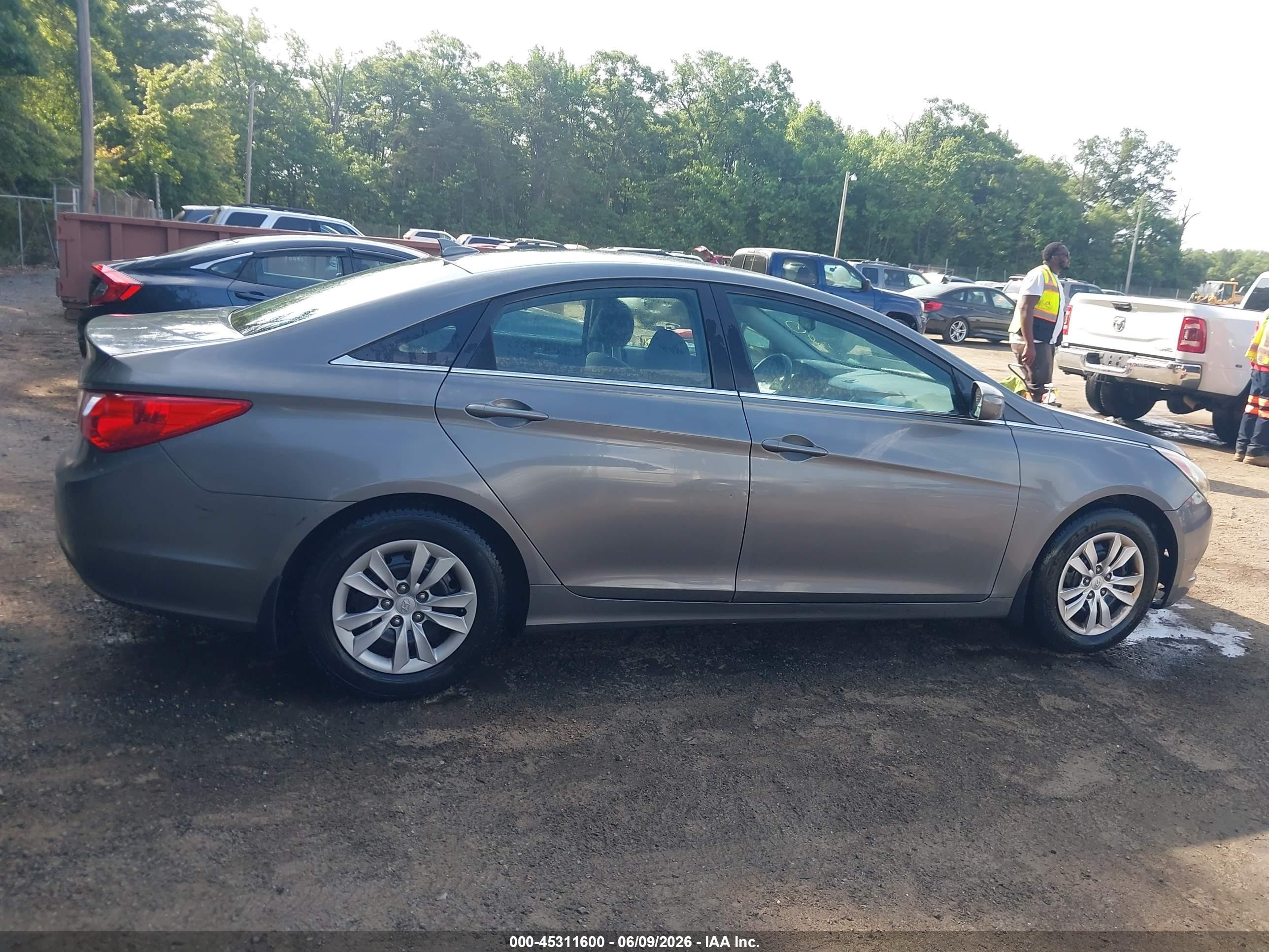 2012 Hyundai Sonata Gls Gray vin: 5NPEB4AC6CH375835