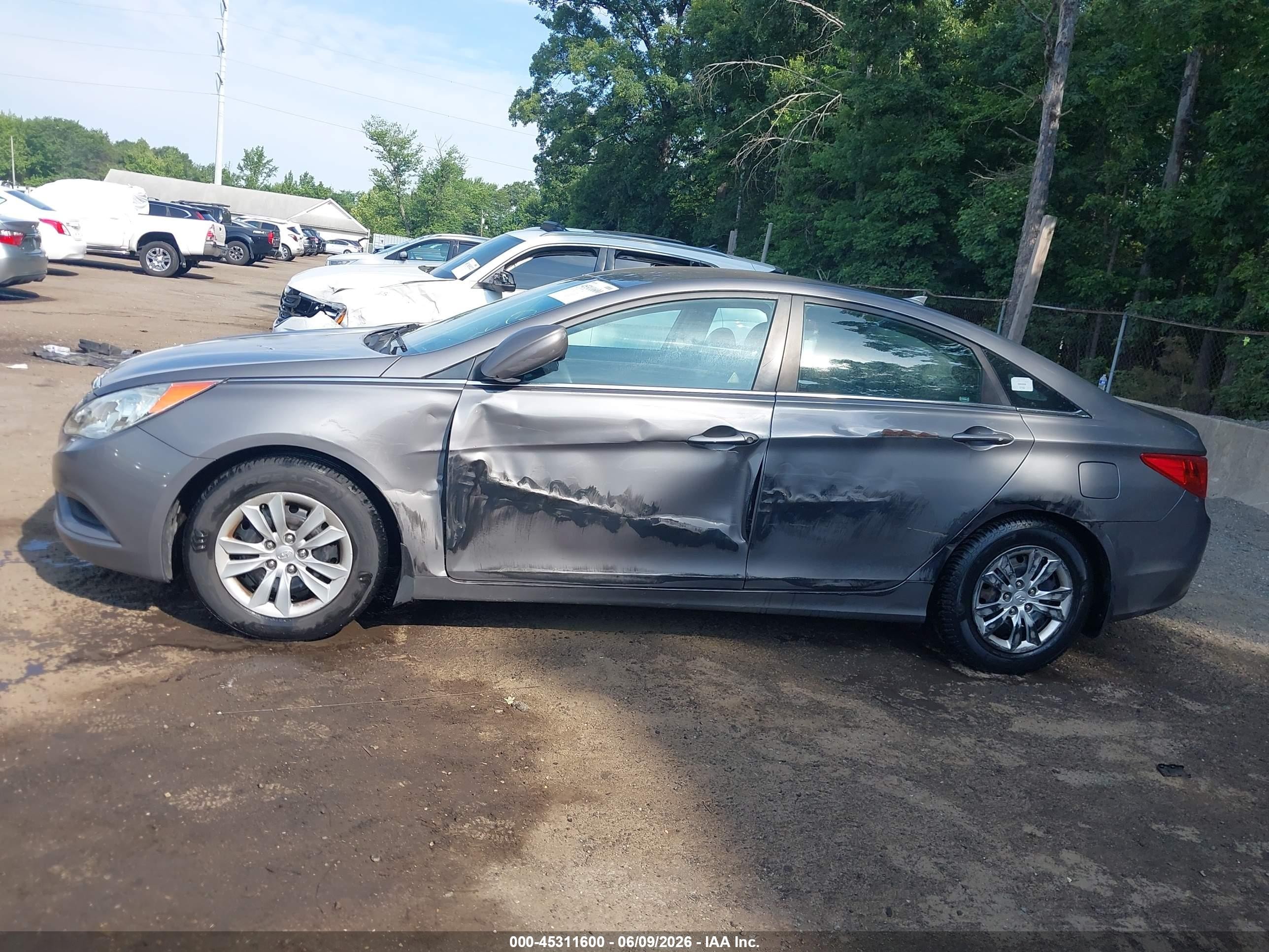 2012 Hyundai Sonata Gls Gray vin: 5NPEB4AC6CH375835