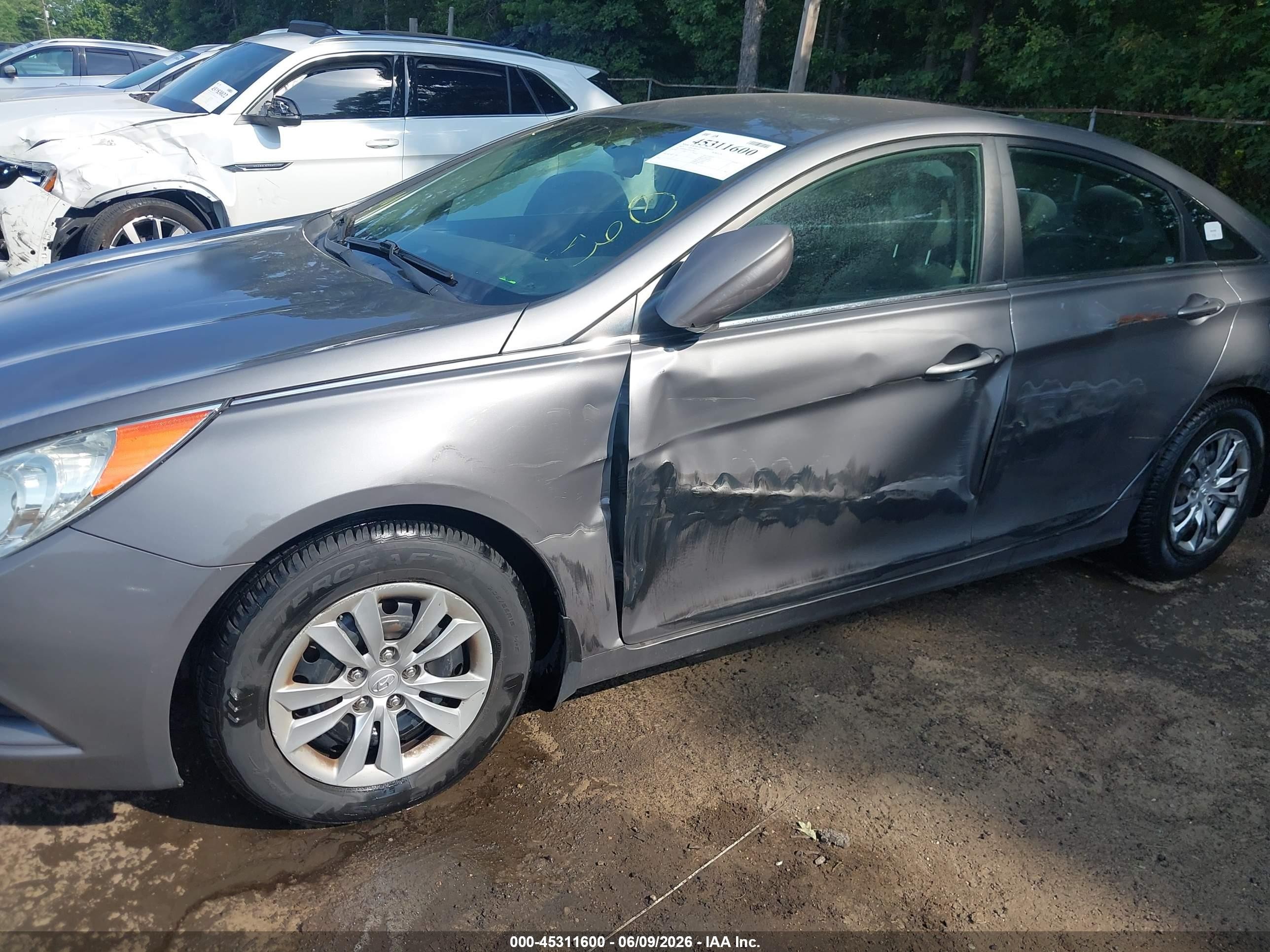 2012 Hyundai Sonata Gls Gray vin: 5NPEB4AC6CH375835