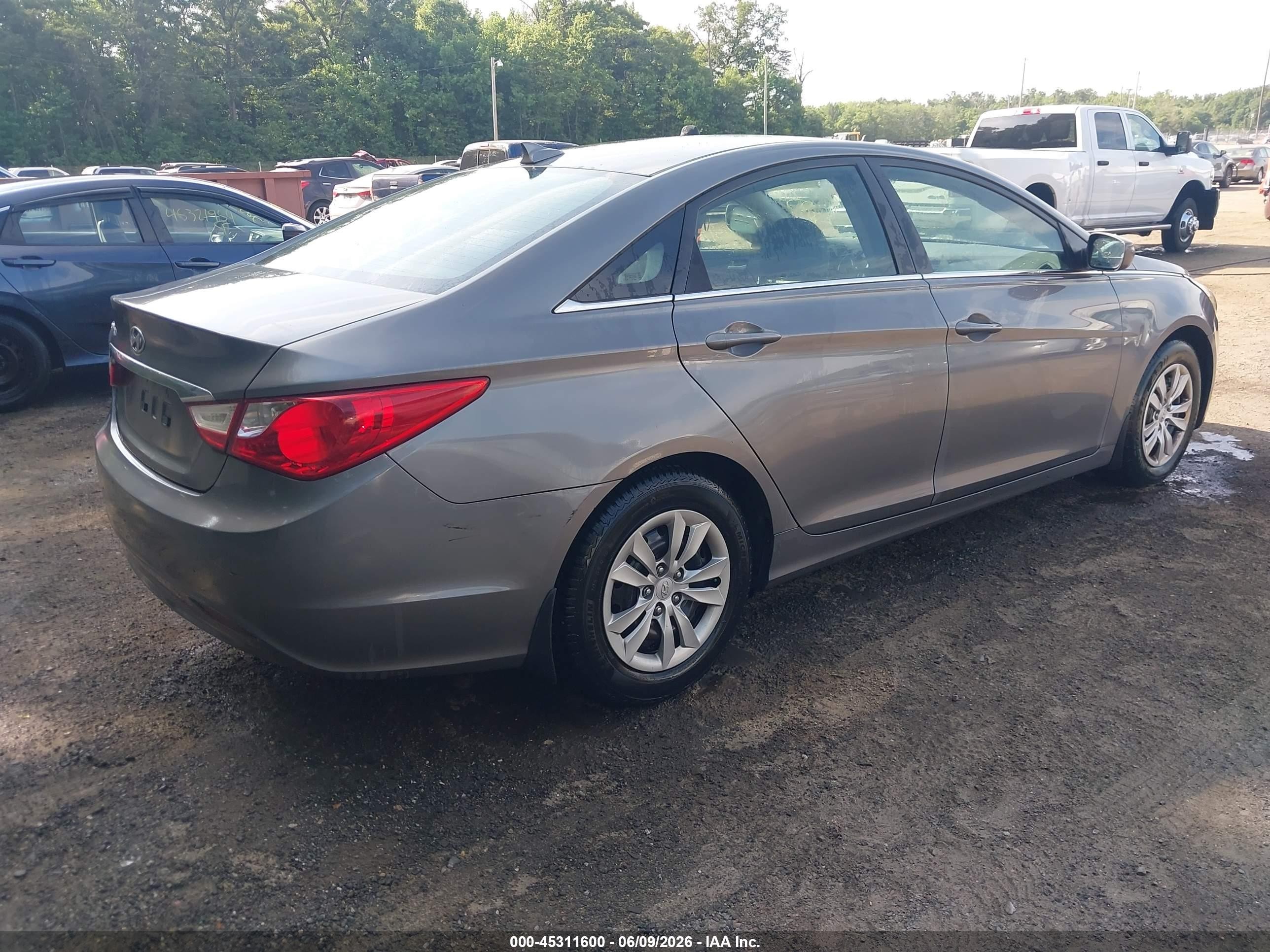 2012 Hyundai Sonata Gls Gray vin: 5NPEB4AC6CH375835