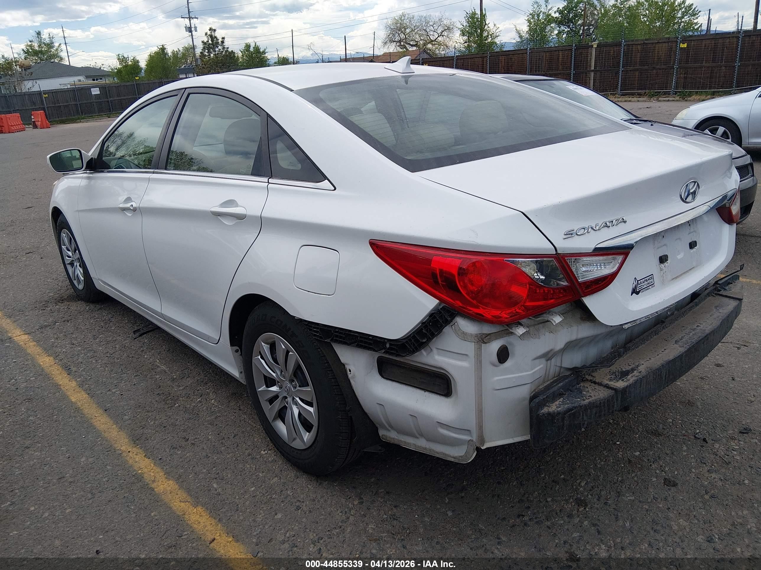 2012 Hyundai Sonata Gls Белый vin: 5NPEB4AC6CH392828