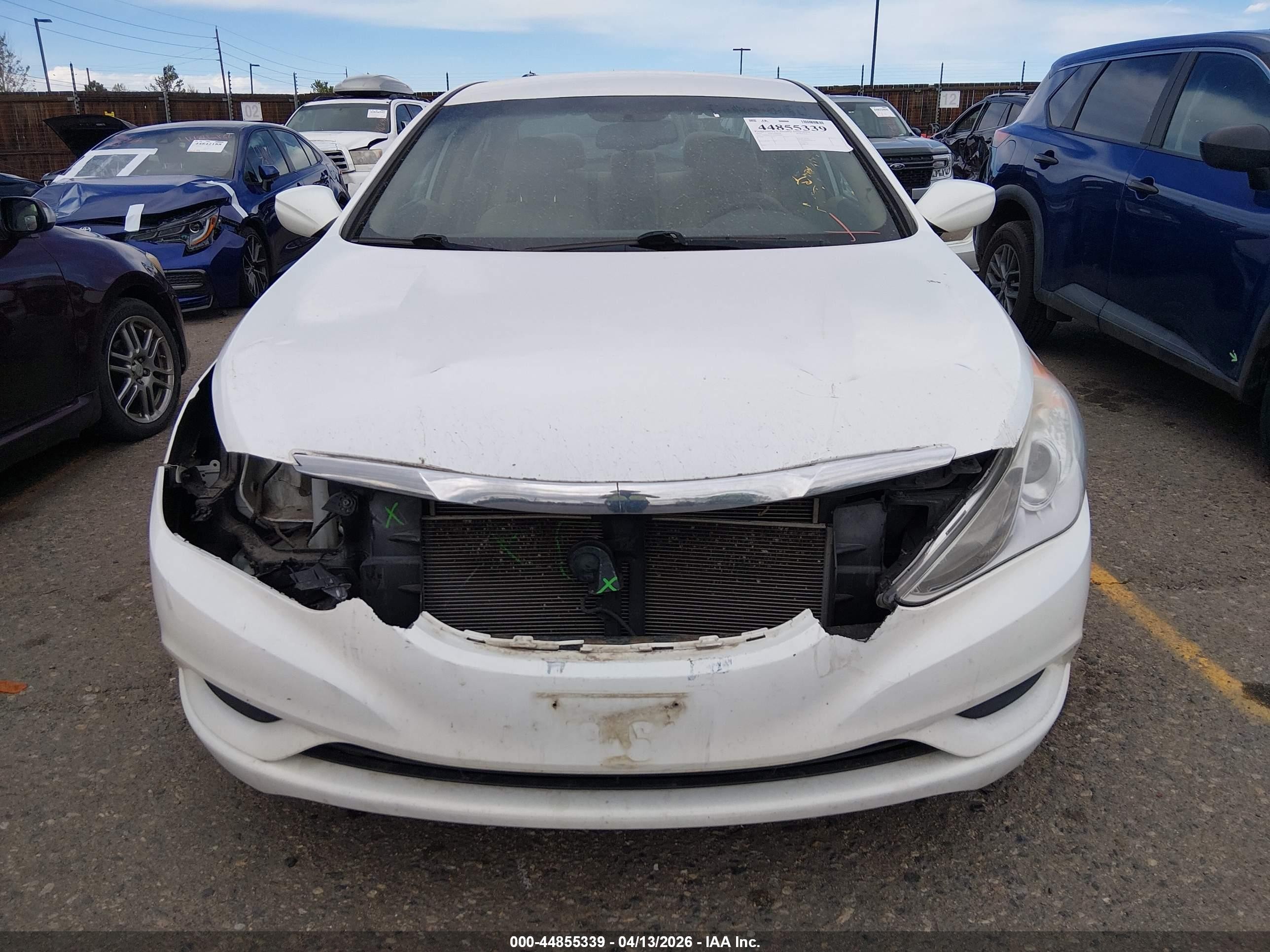 2012 Hyundai Sonata Gls Белый vin: 5NPEB4AC6CH392828