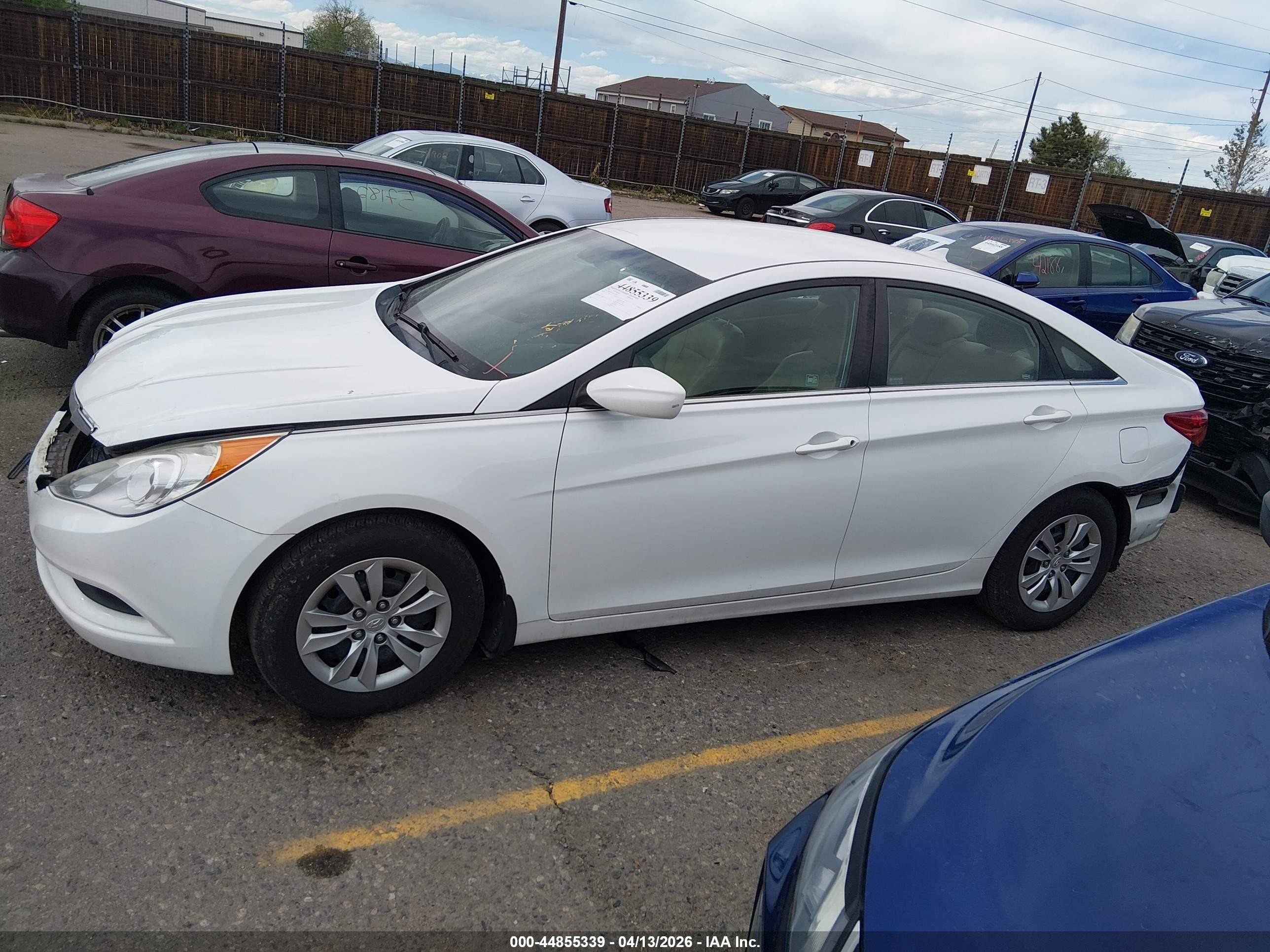 2012 Hyundai Sonata Gls Белый vin: 5NPEB4AC6CH392828