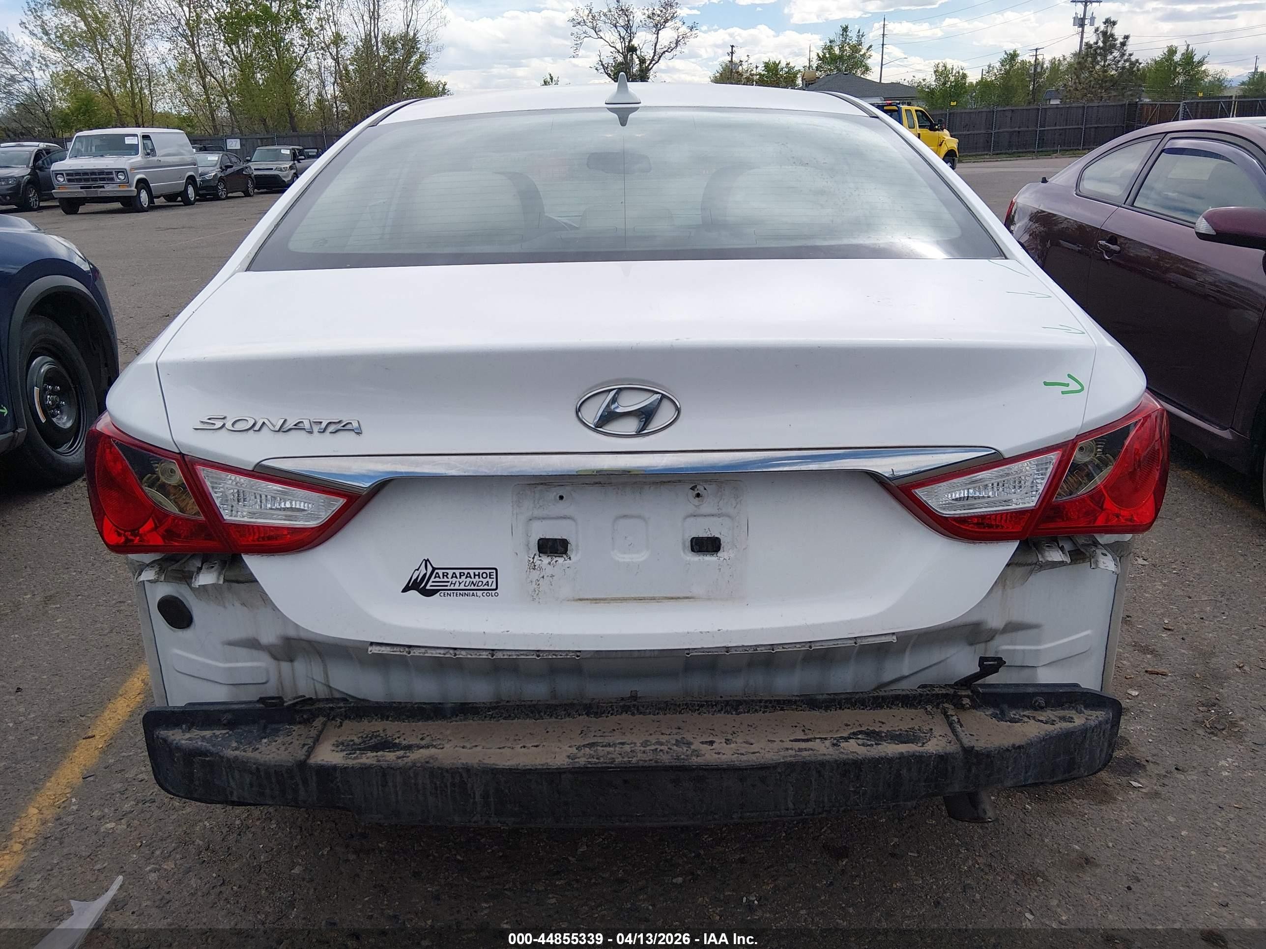 2012 Hyundai Sonata Gls Белый vin: 5NPEB4AC6CH392828