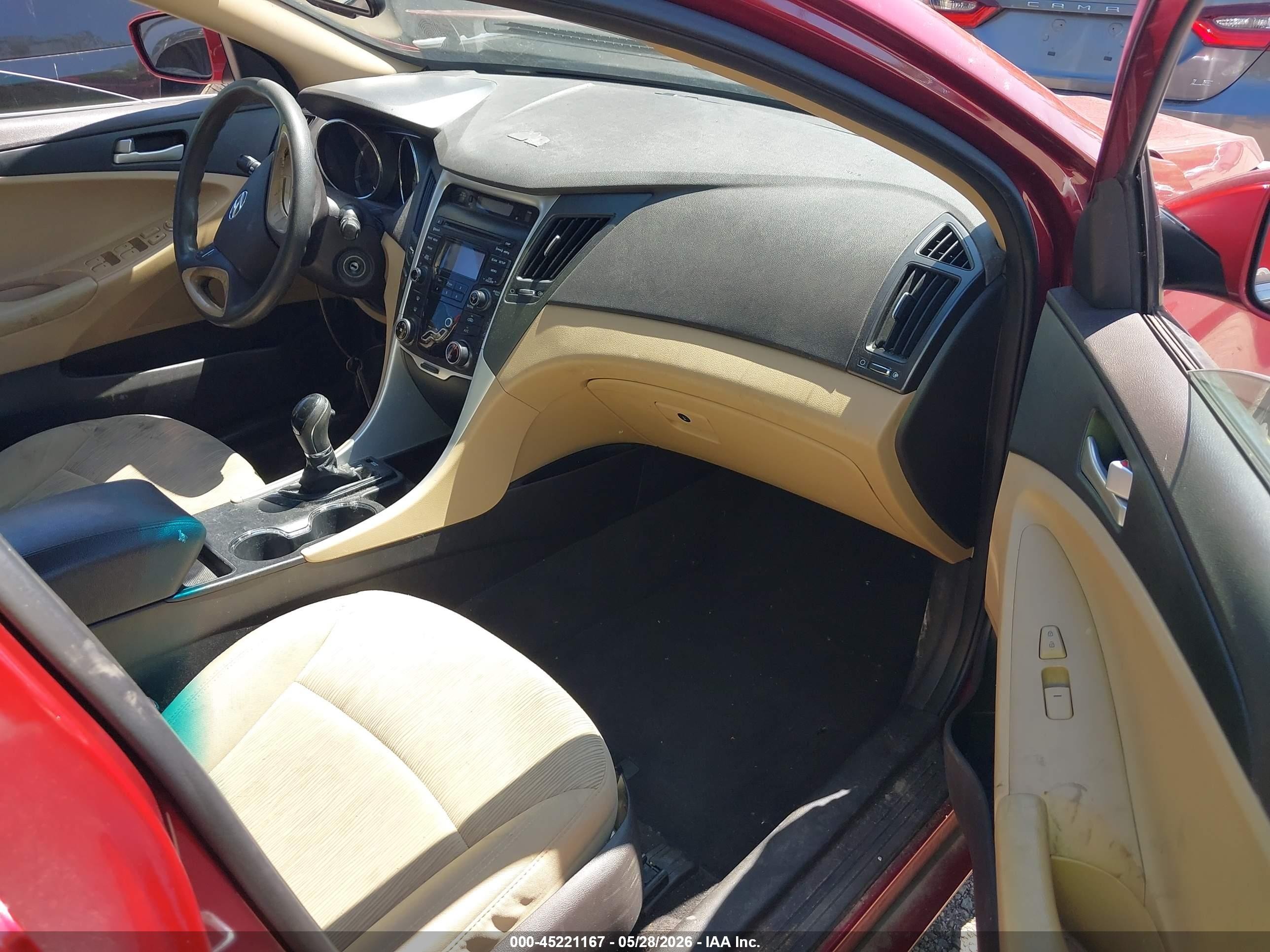 2012 Hyundai Sonata Gls Red vin: 5NPEB4AC6CH393333