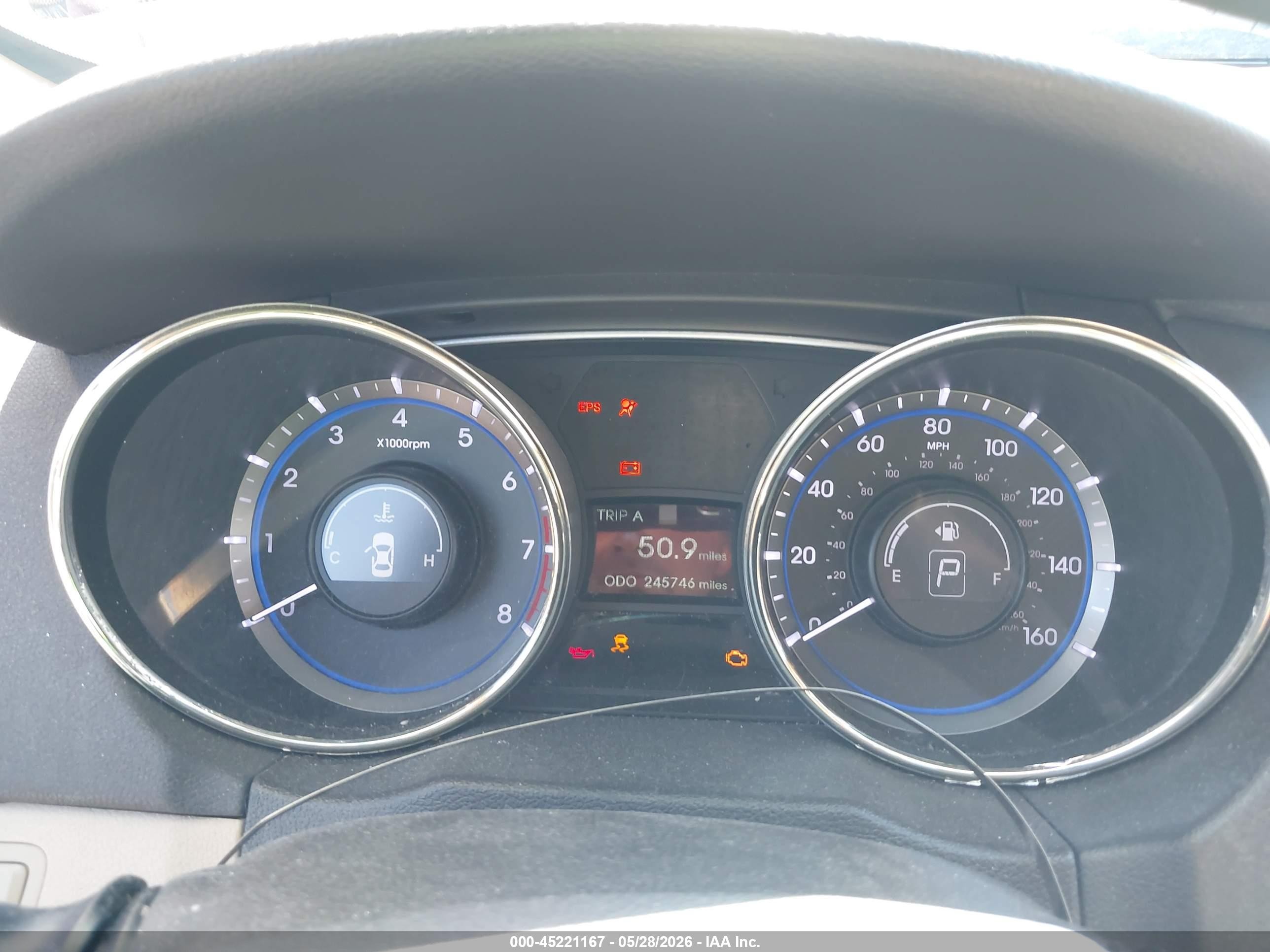 2012 Hyundai Sonata Gls Red vin: 5NPEB4AC6CH393333