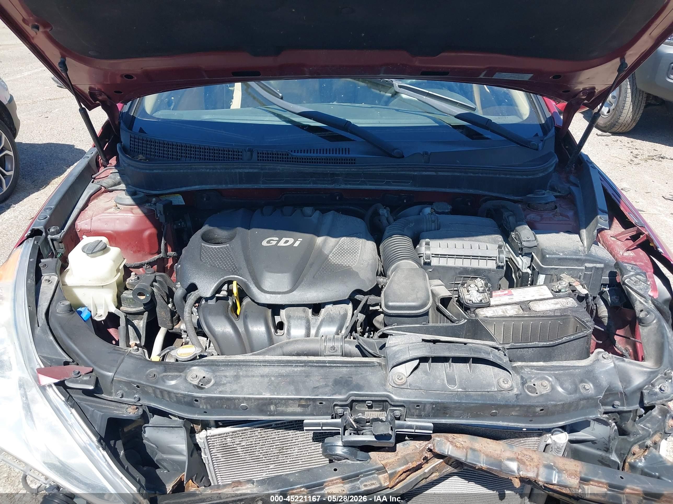 2012 Hyundai Sonata Gls Red vin: 5NPEB4AC6CH393333